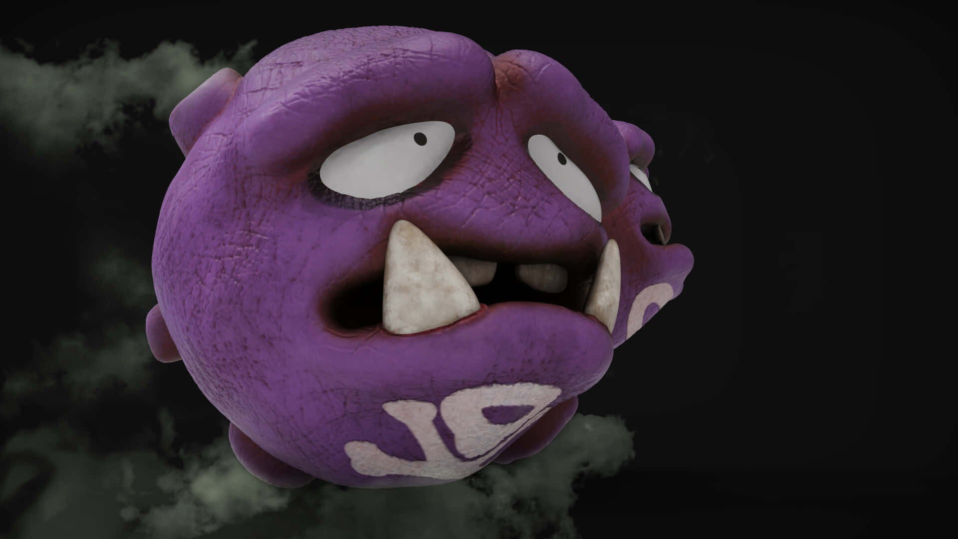 Realistic Weezing Close Up Background