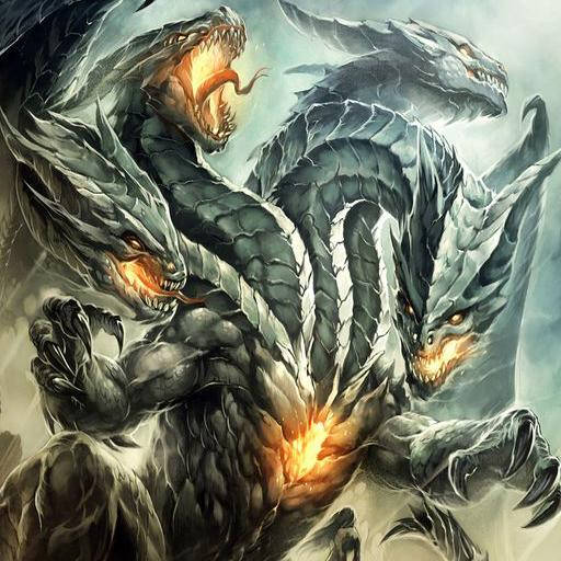 Really Cool Dragons Lernaean Hydra Background