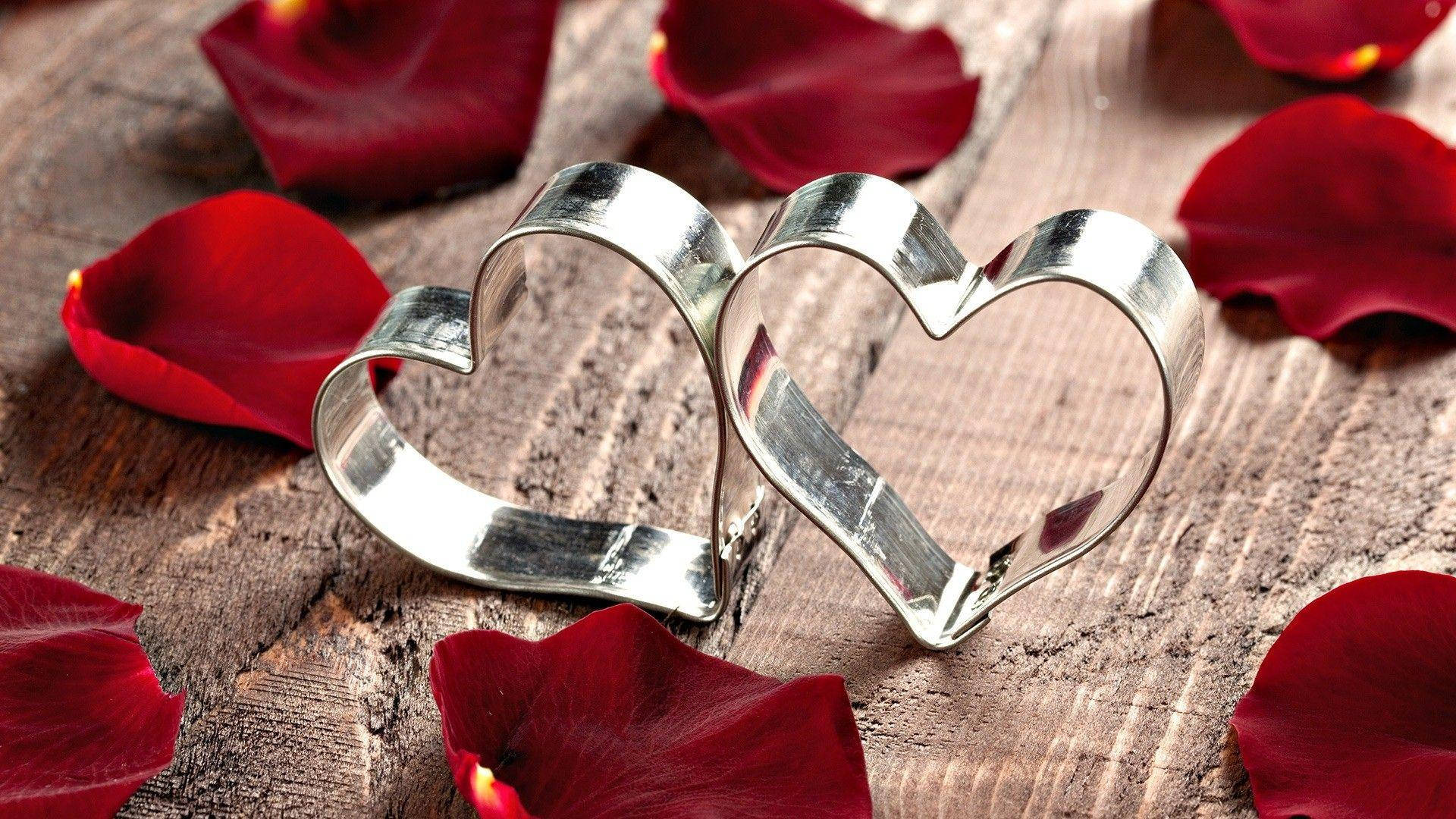 Really Cool Love Cookie-cutter Hearts Background