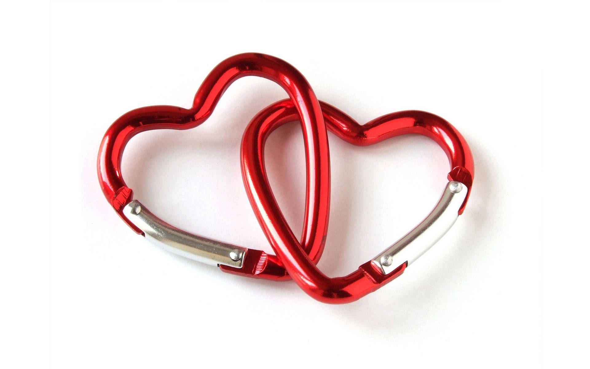 Really Cool Love Heart-shaped Carabiners Background