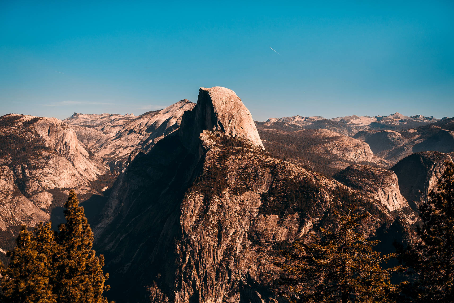 Really Cool Yosemite Half Dome Background