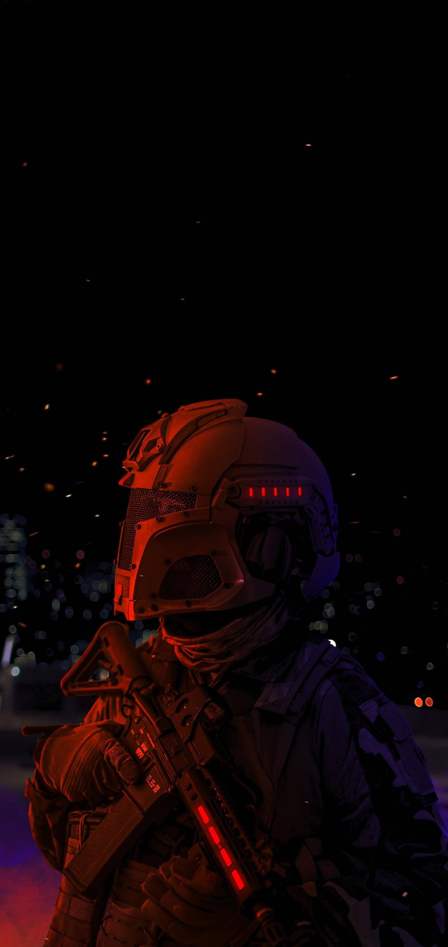 Realme 7 Pro Armored Soldier Background