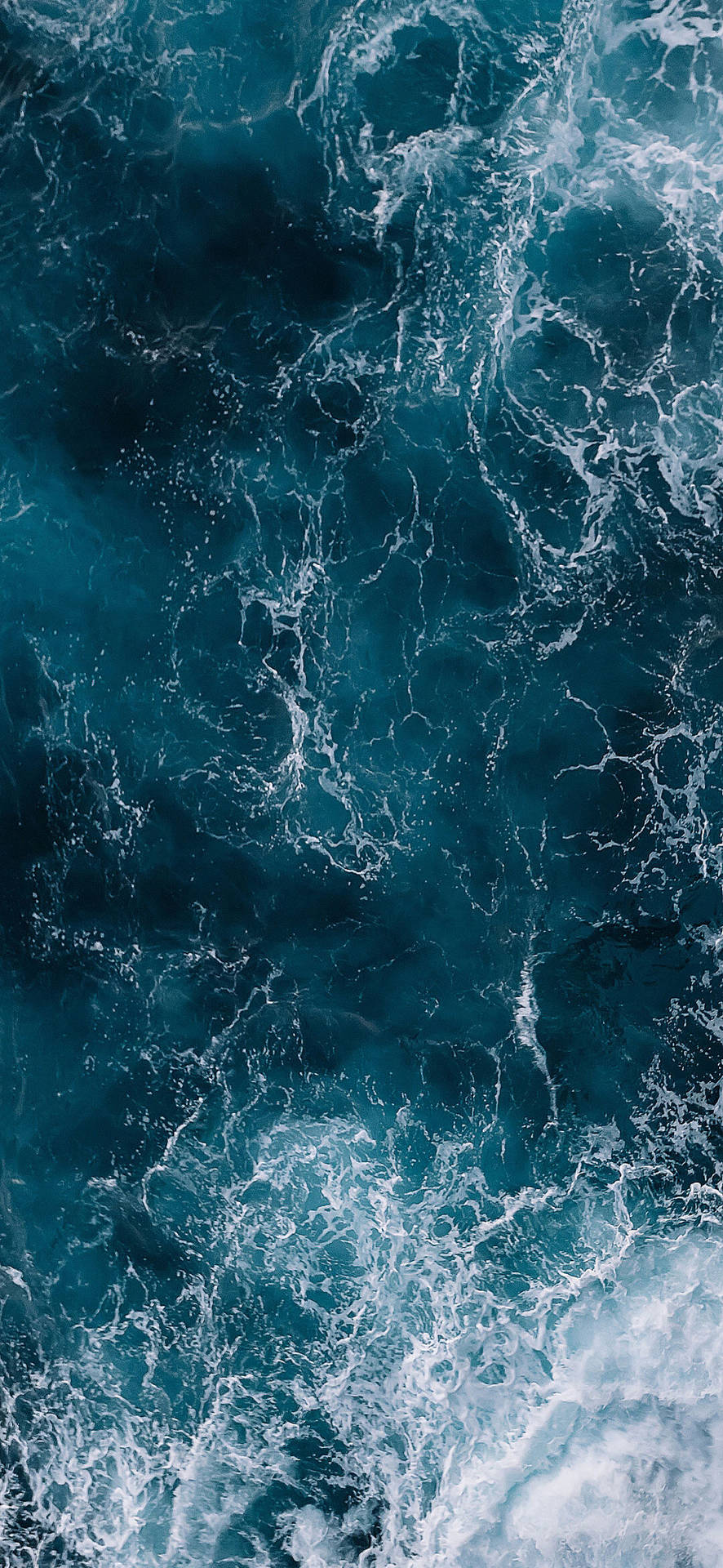 Realme 7 Pro Foamy Ocean Water Background