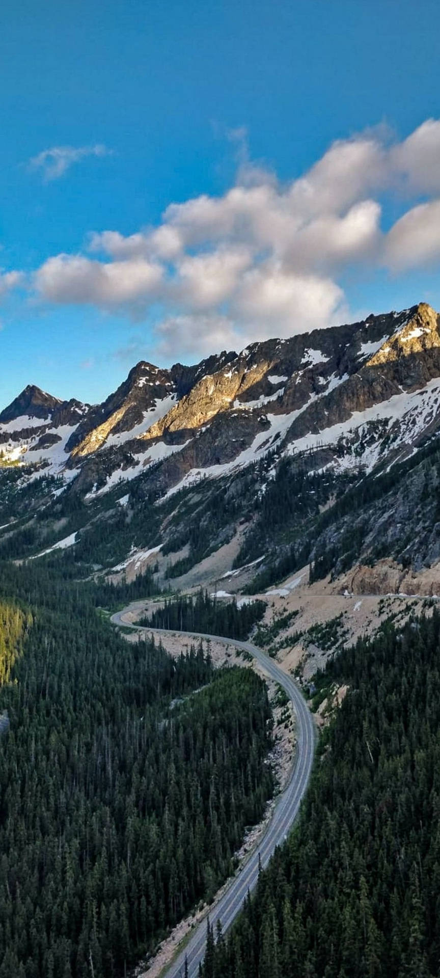 Realme 7 Pro Mountain Road Background