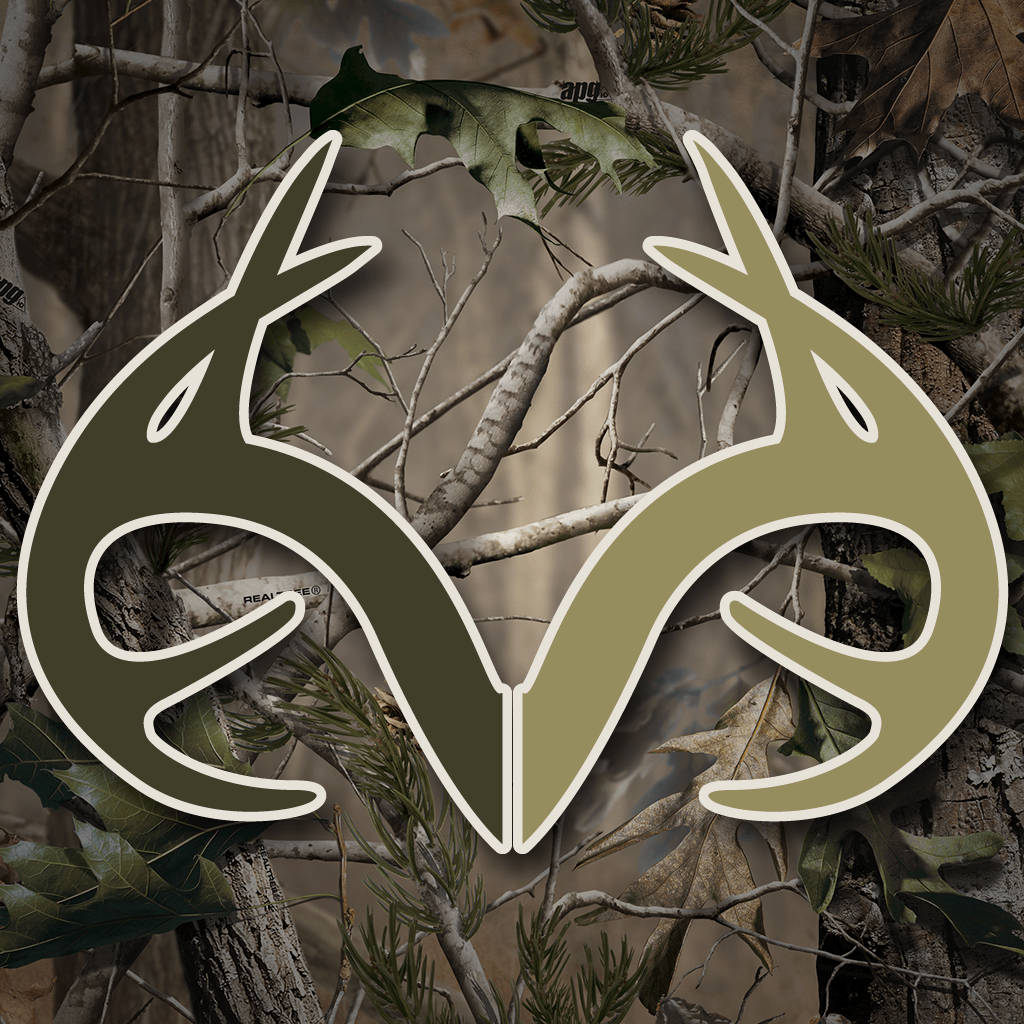 Realtree Camo Deer Antlers Background