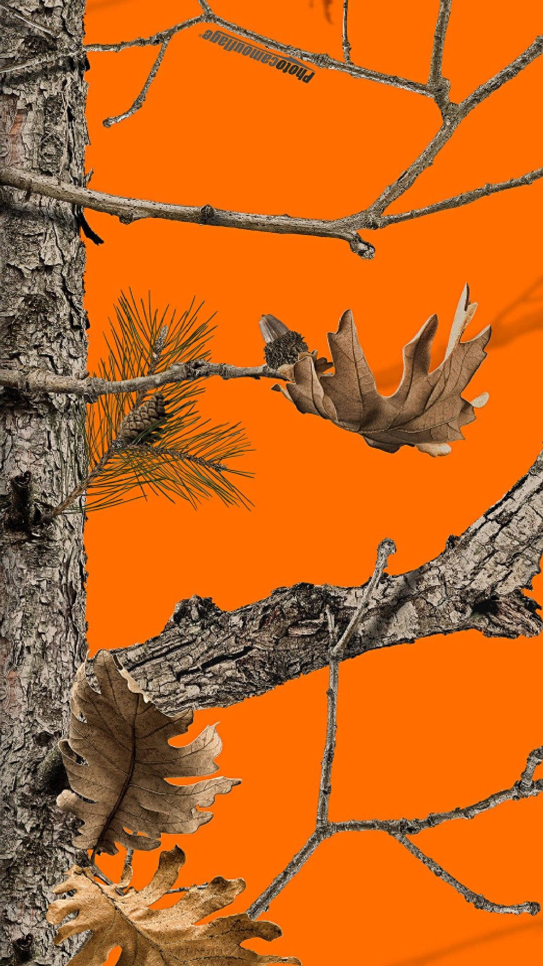 Realtree Camo Orange Mossy Oak Background