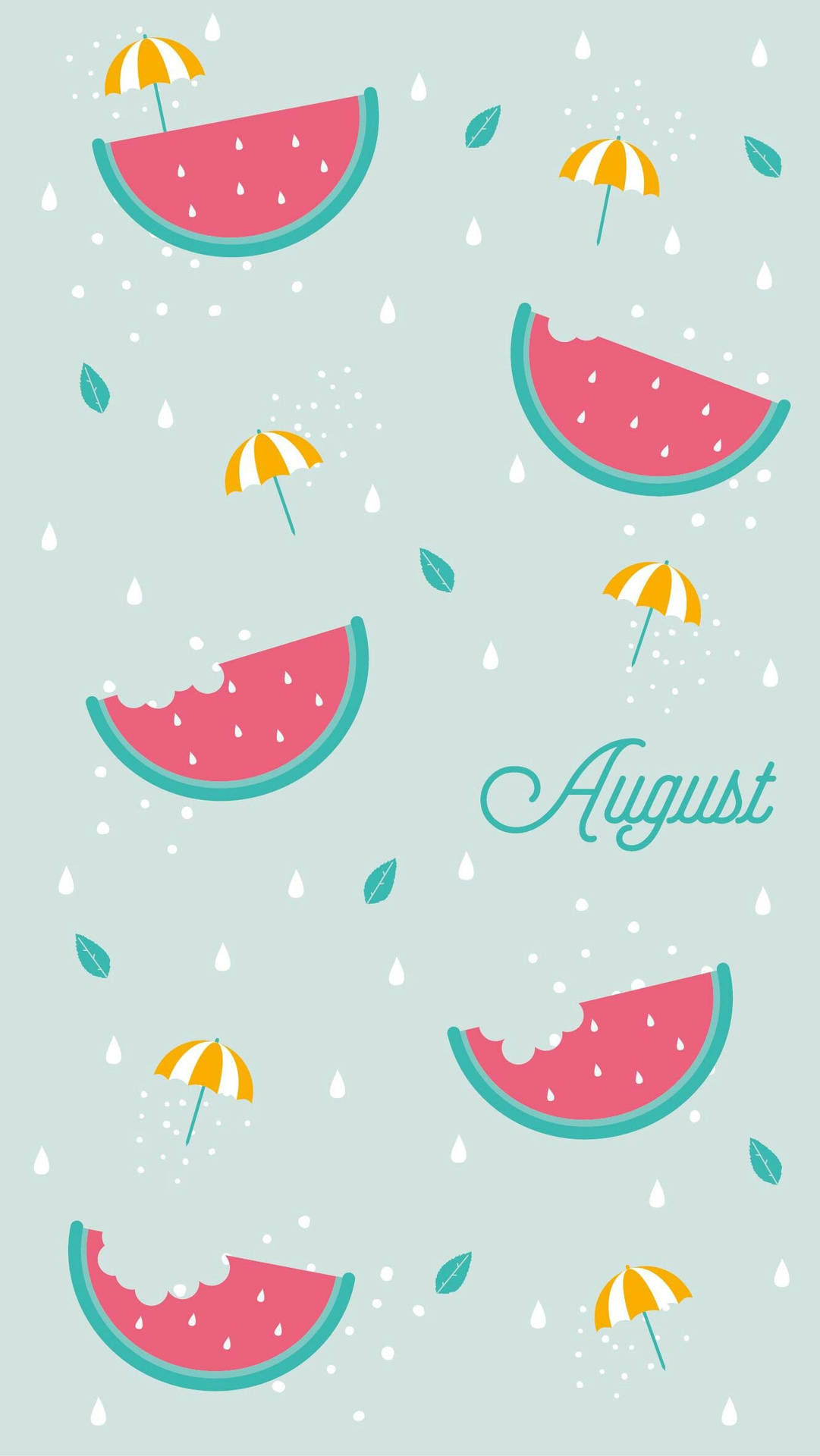 Reap The Rewards Of August With A Refreshing Watermelon Snack Background
