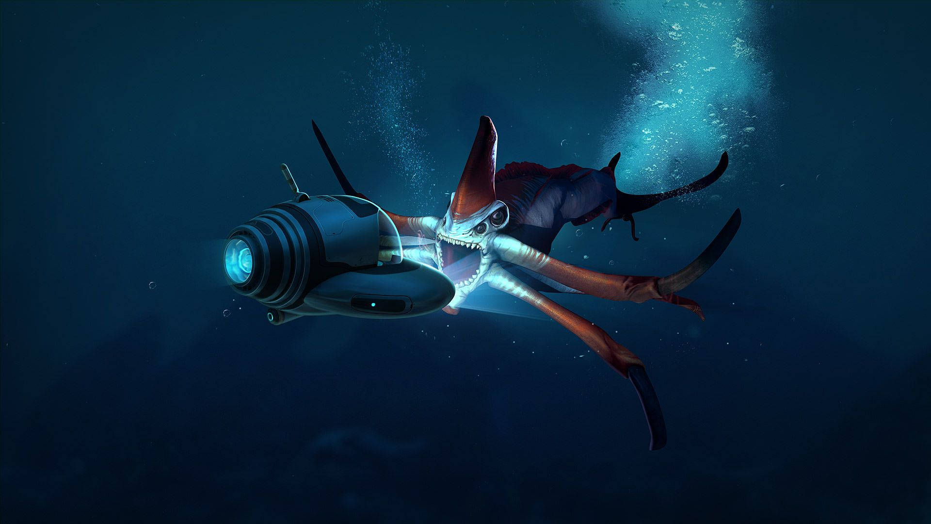 Reaper Leviathan Subnautica Hd Background