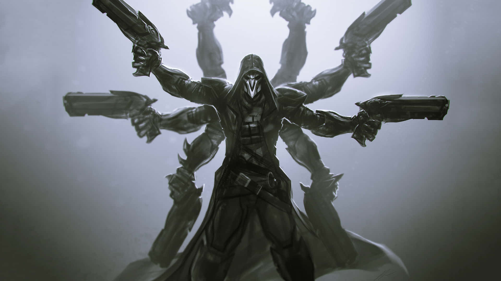 Reaper, The Grim Reaper Of Overwatch Background