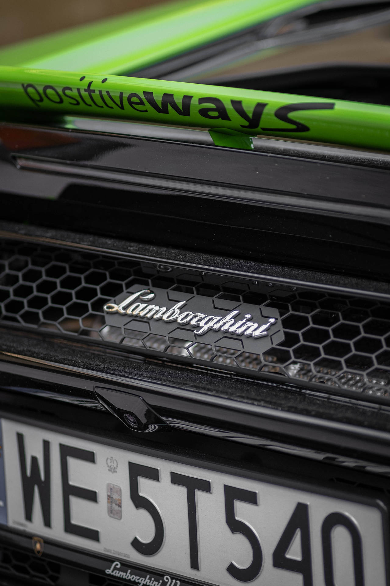 Rear Lamborghini Galaxy Background