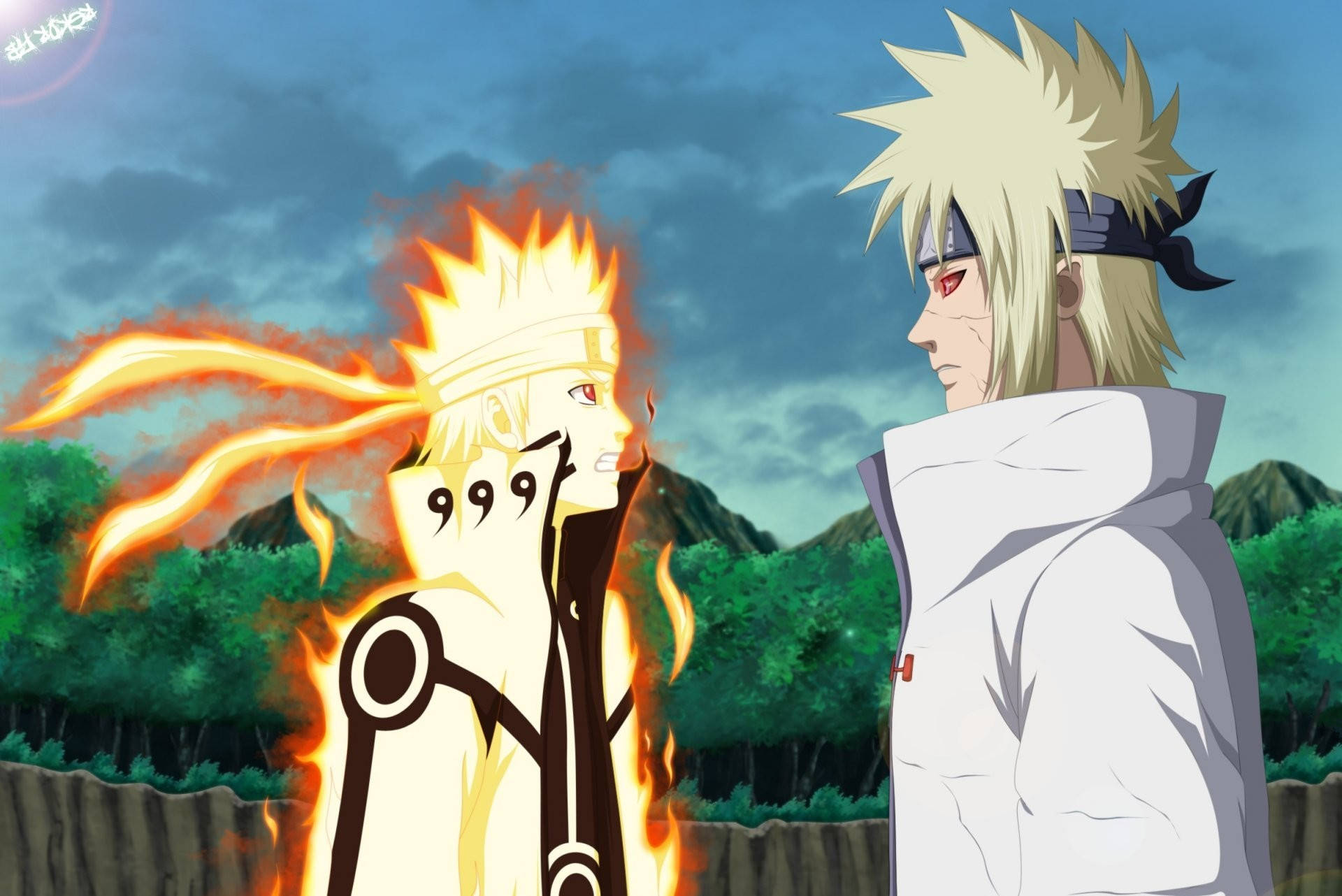 Reawakened Minato And Naruto Ipad