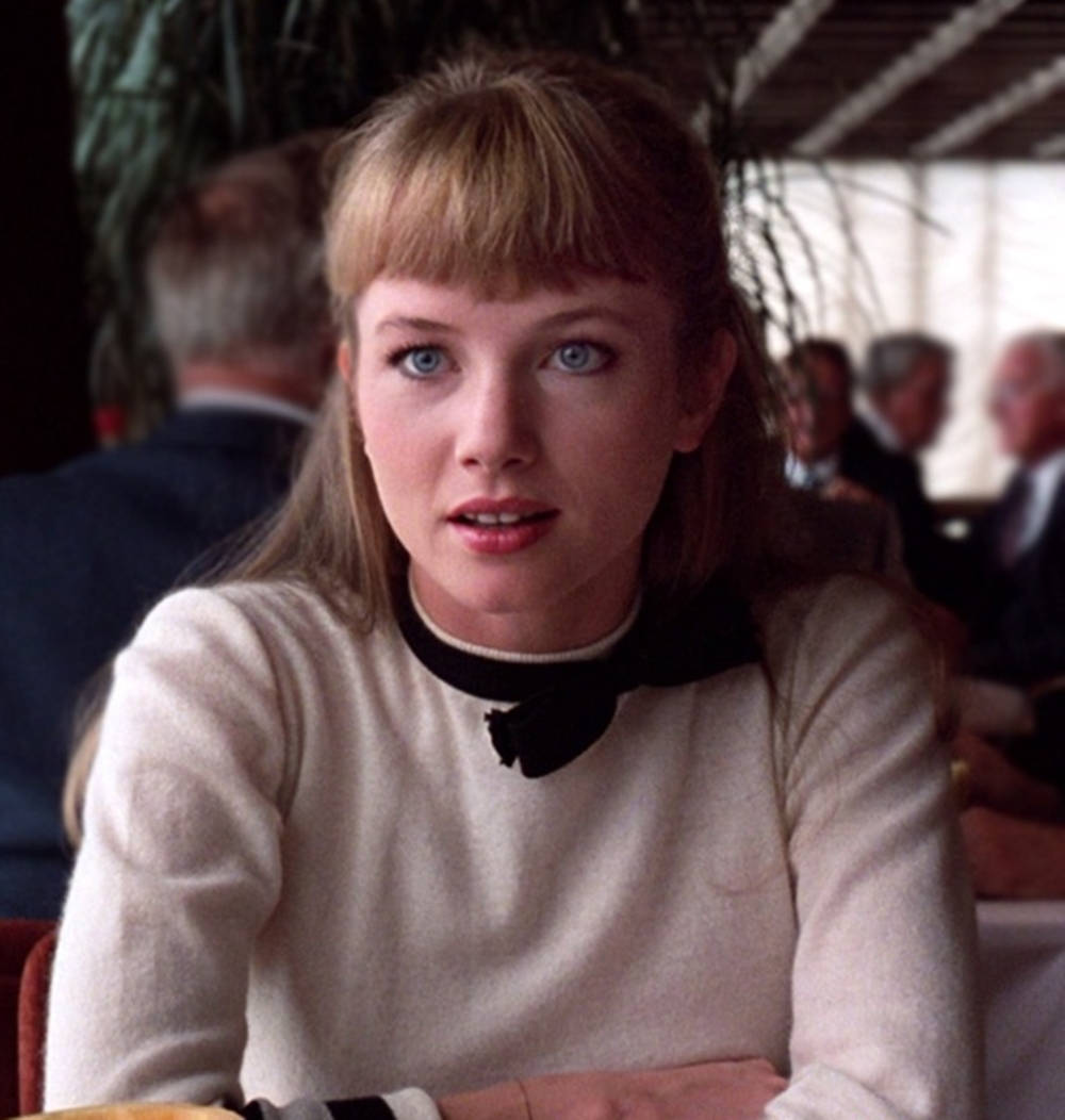 Rebecca De Mornay In A Close-up Shot From Risky Business Film Background