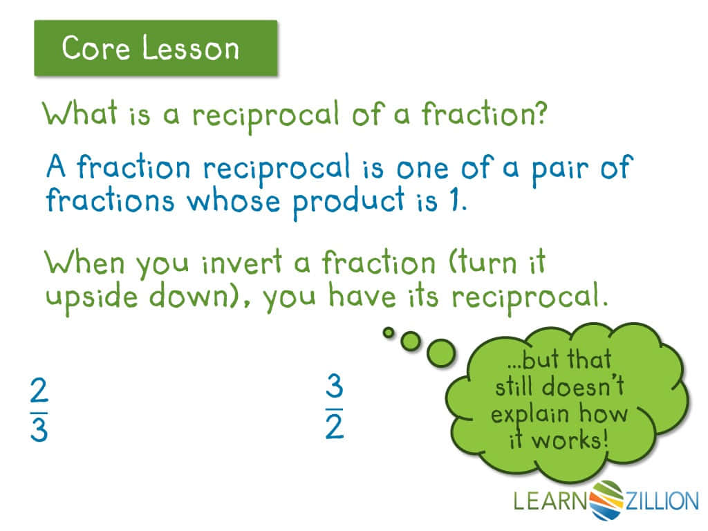Reciprocal Fraction Explanation Learn Zillion