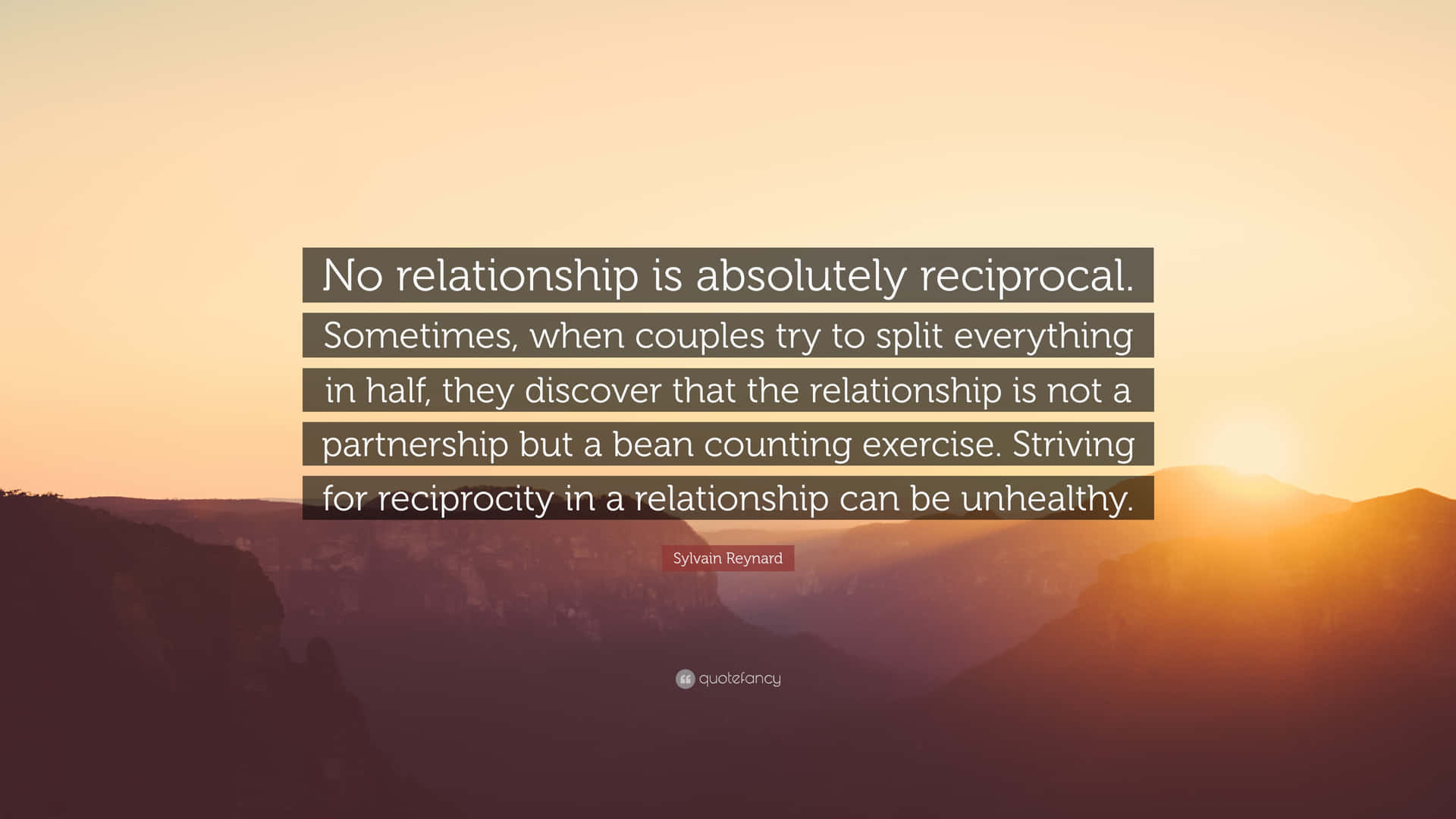 Reciprocityin Relationships Quote Background