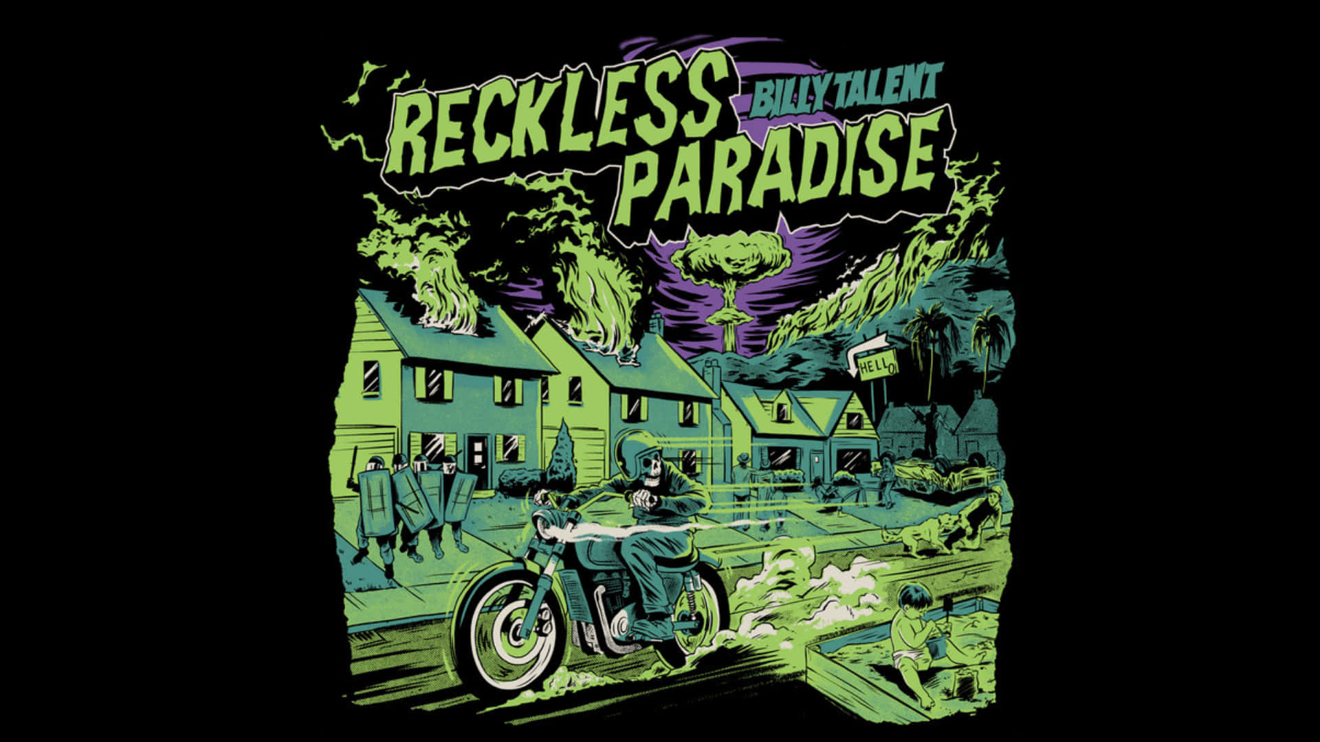 Reckless Paradise By Billy Talent Background