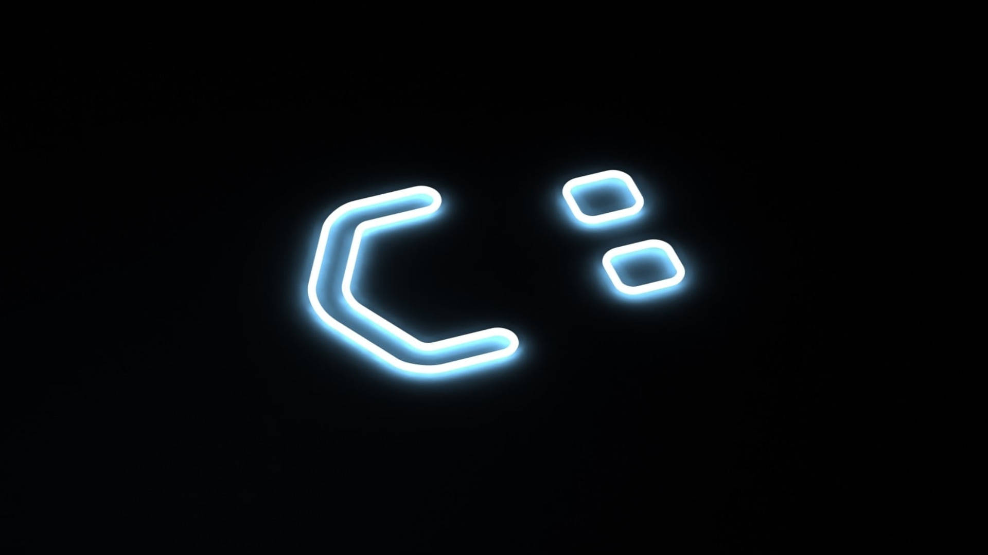 Reclining Neon Smile Background