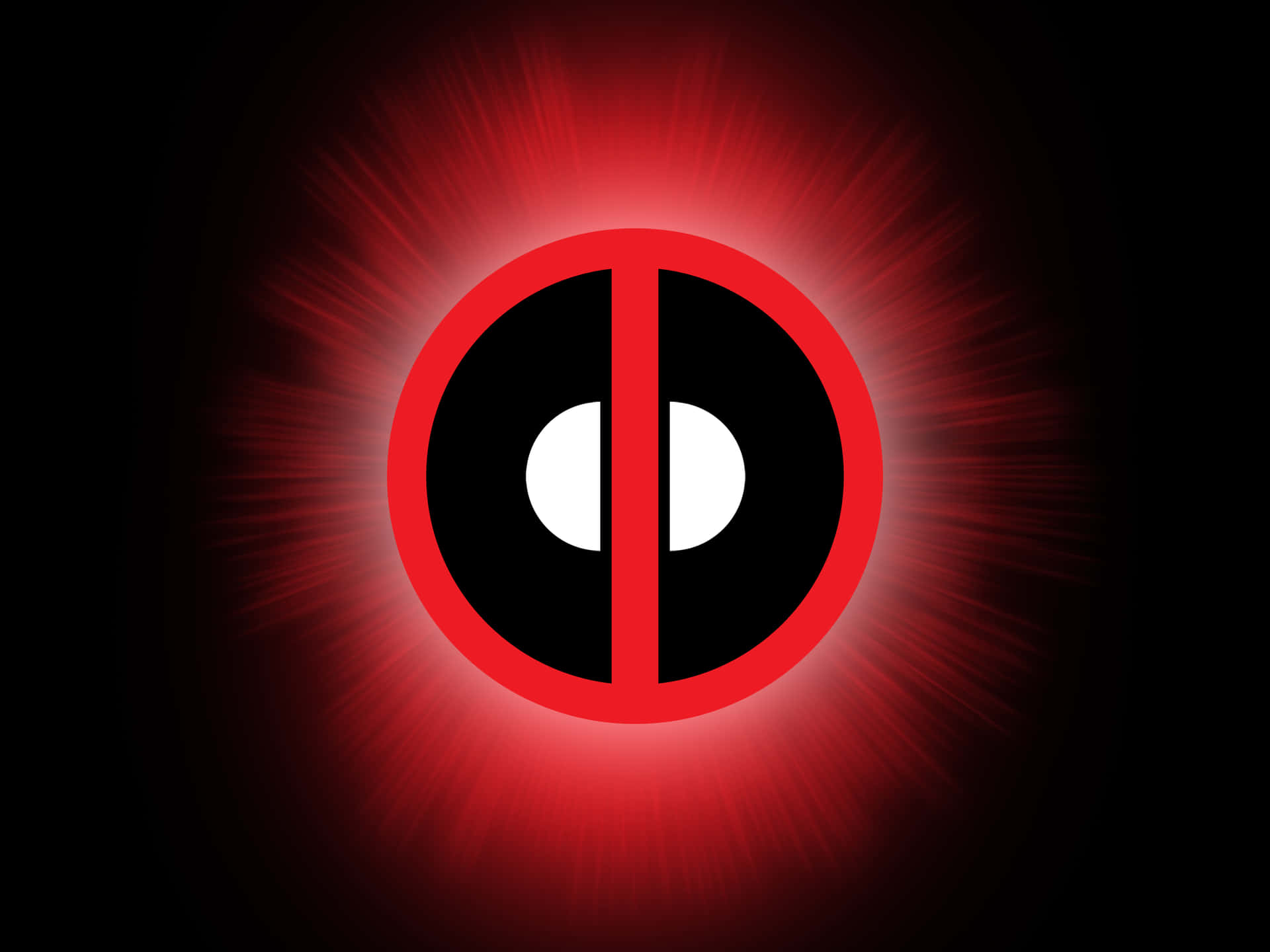 Reconstructed Deadpool Logo Background