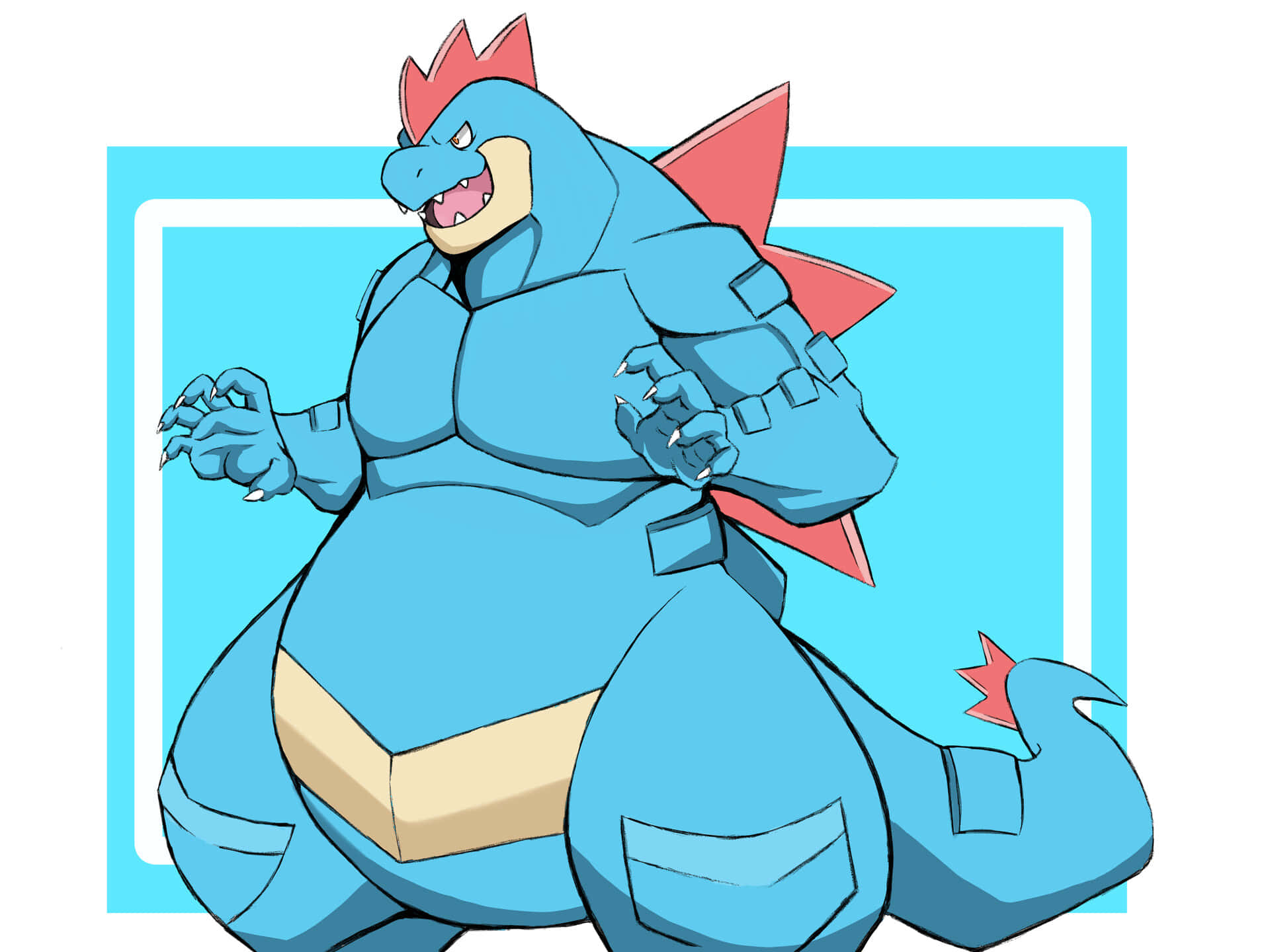 Recreated Version Of Feraligatr Background