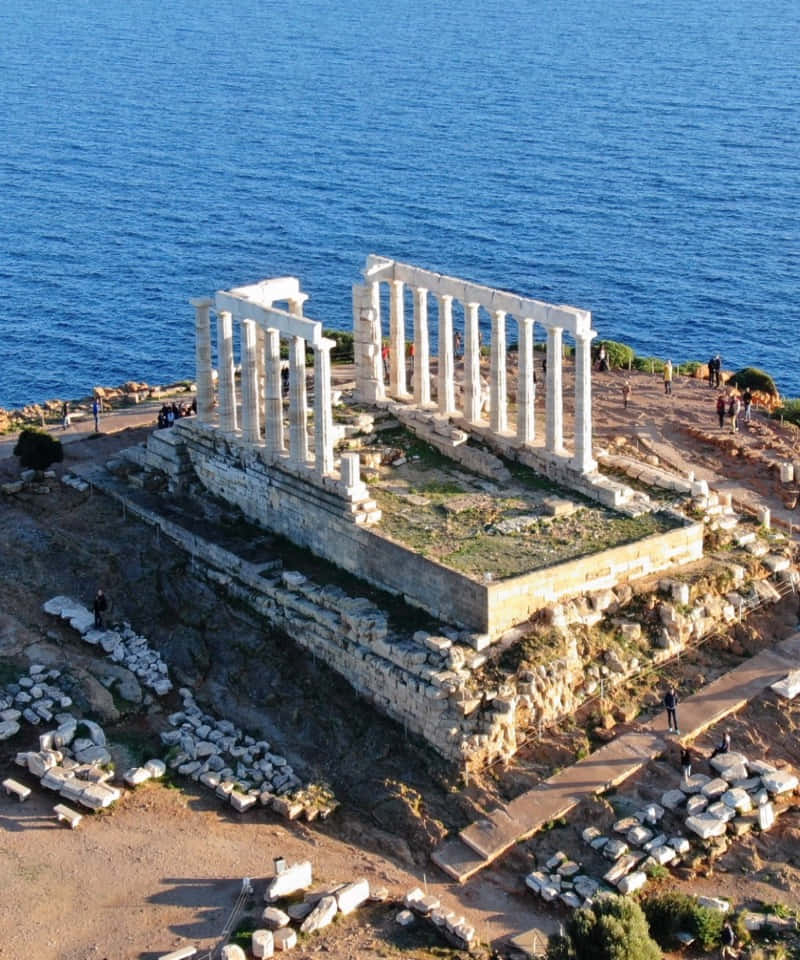 Rectangular Temple Of Poseidon