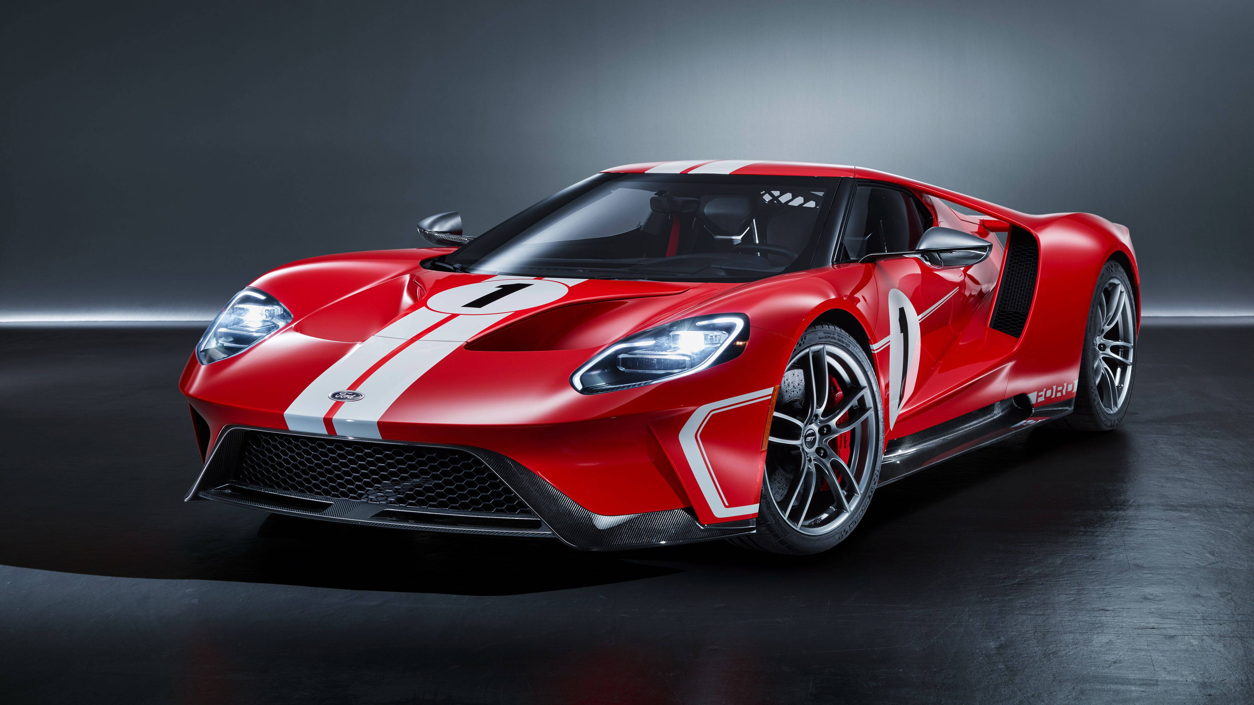 Red 2005 Ford Gt Background