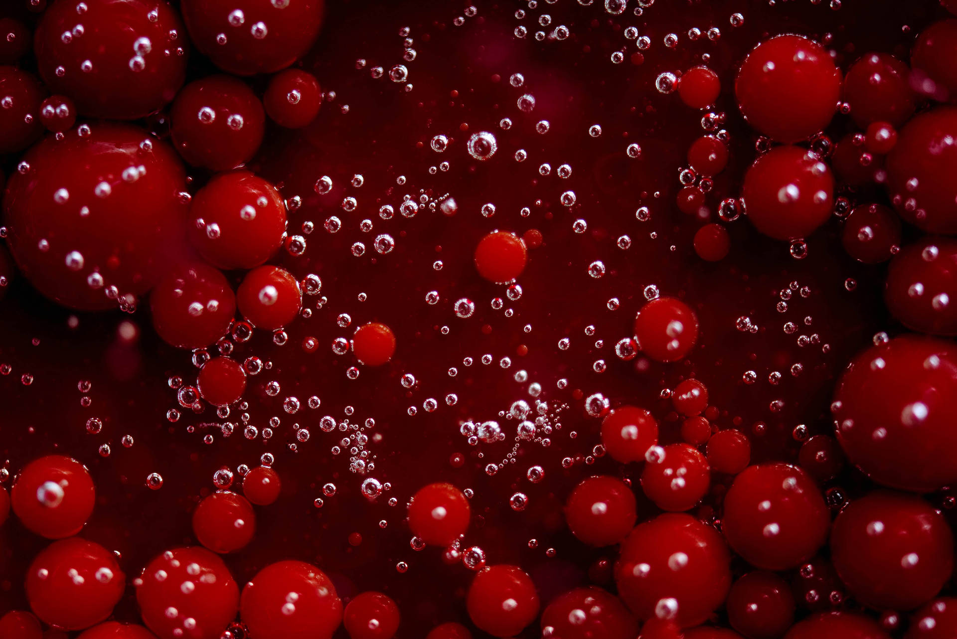 Red 4k Uhd 3d Circles Background