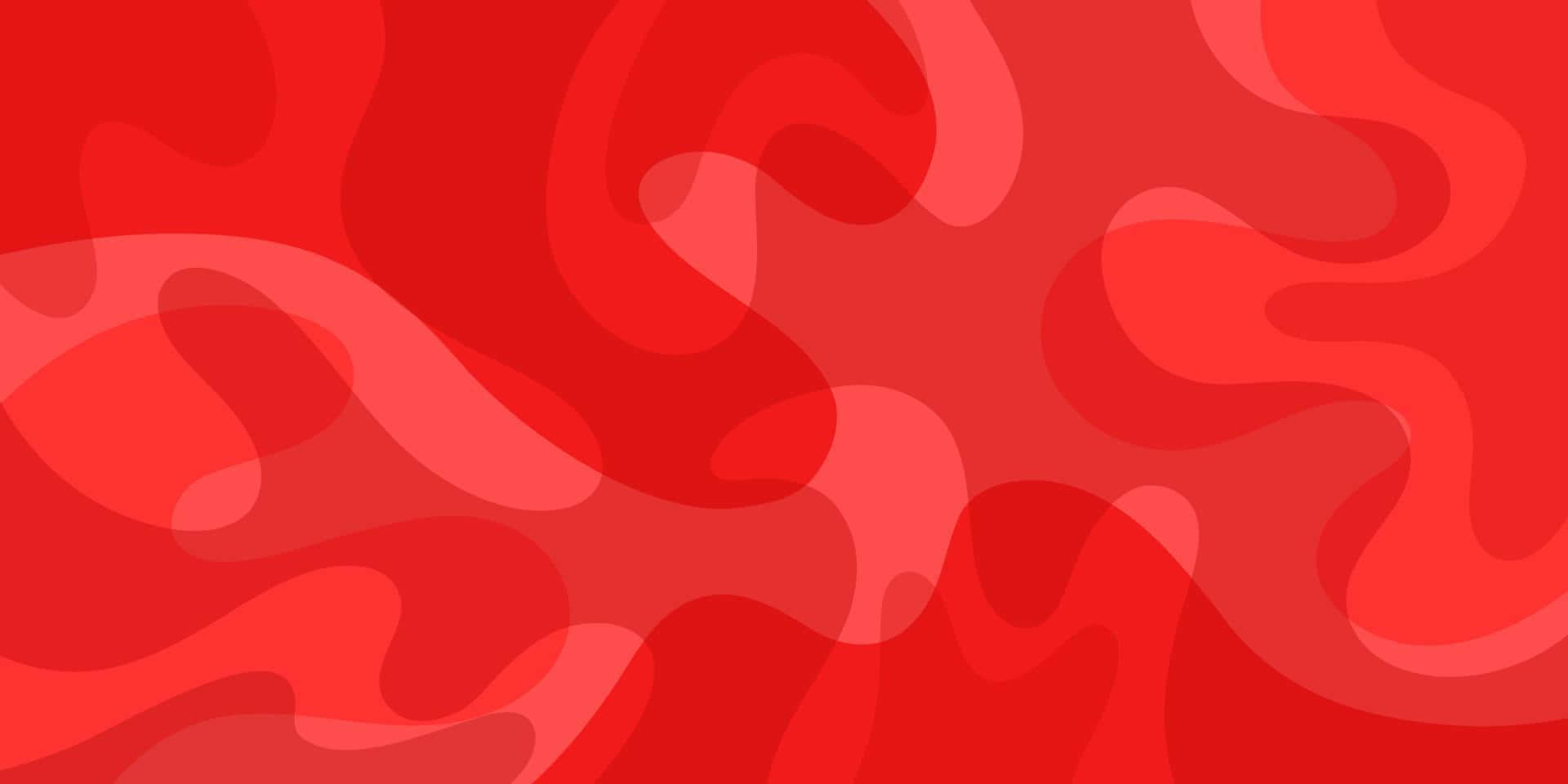 Red Abstract Background With A Red Wavy Pattern Background