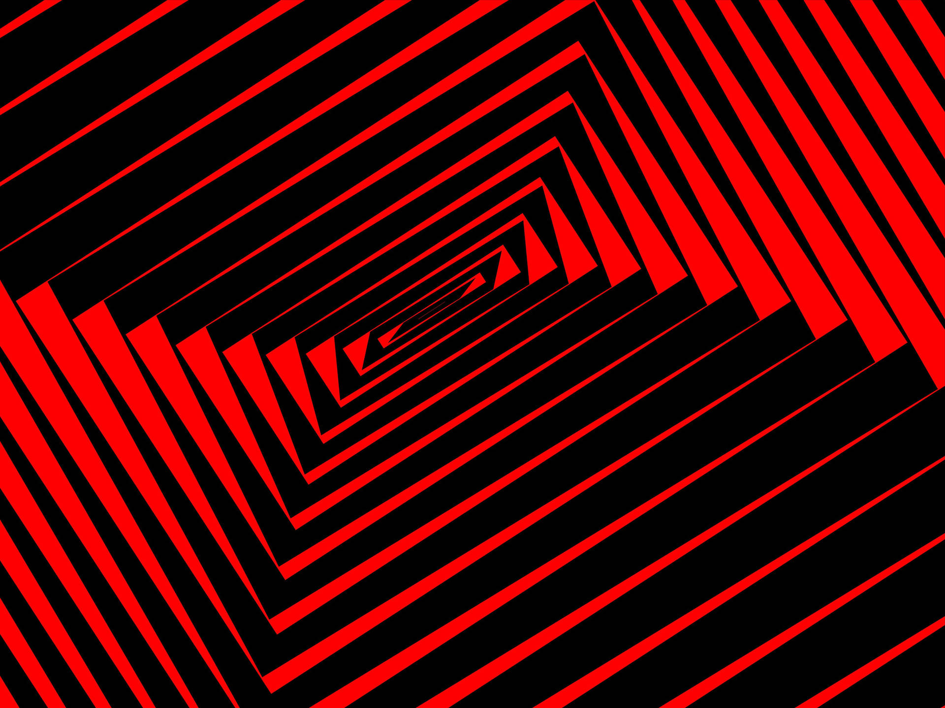 Red Abstract Illusion