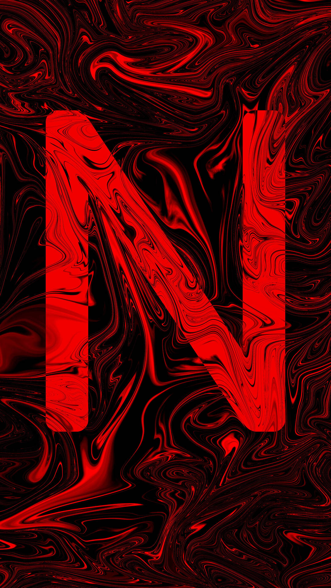 Red Abstract N Background