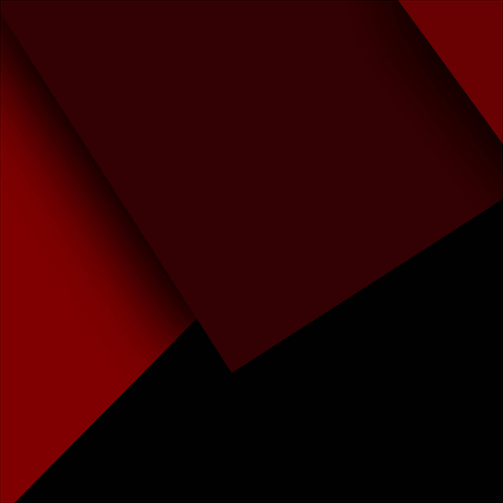 Red Abstract Polygon Art