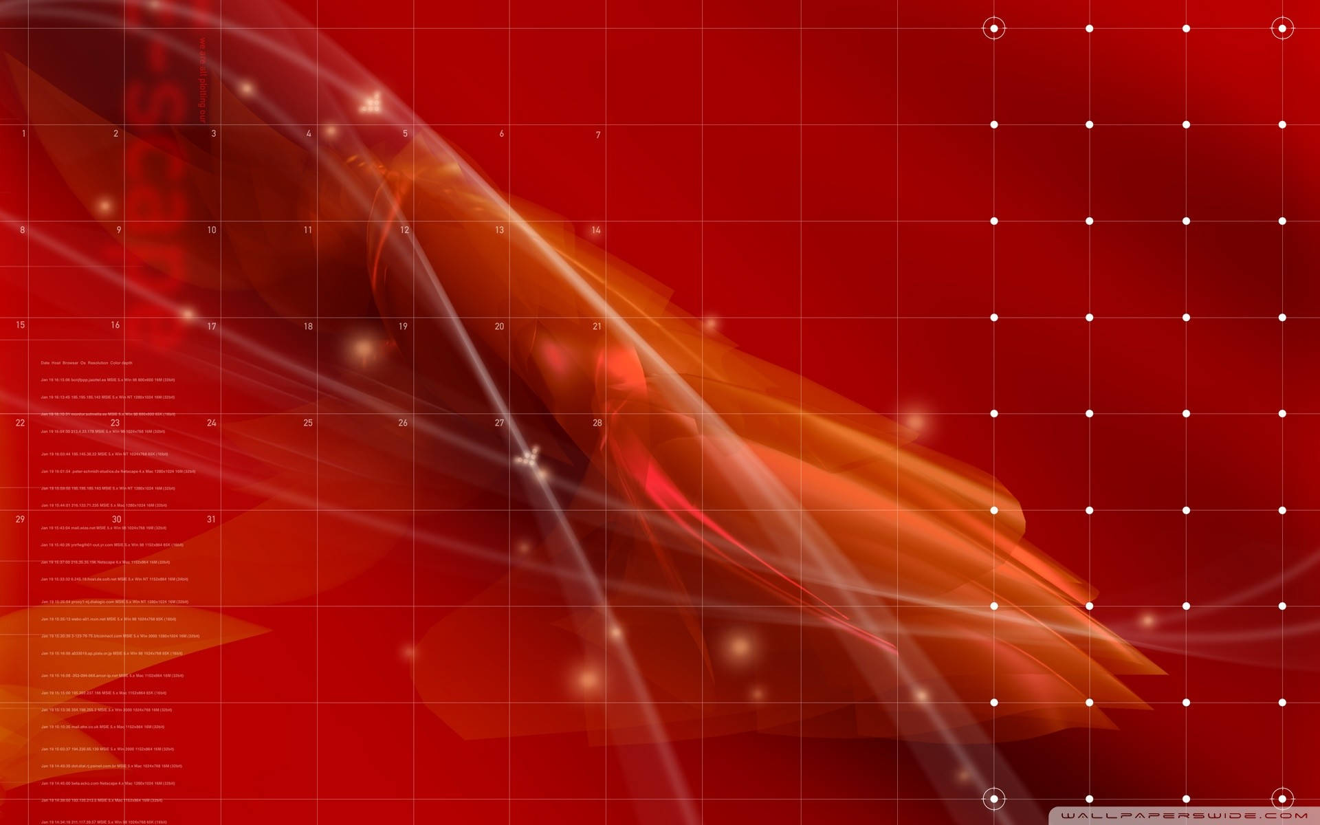 Red Abstract Screen Laptop Desktop Background
