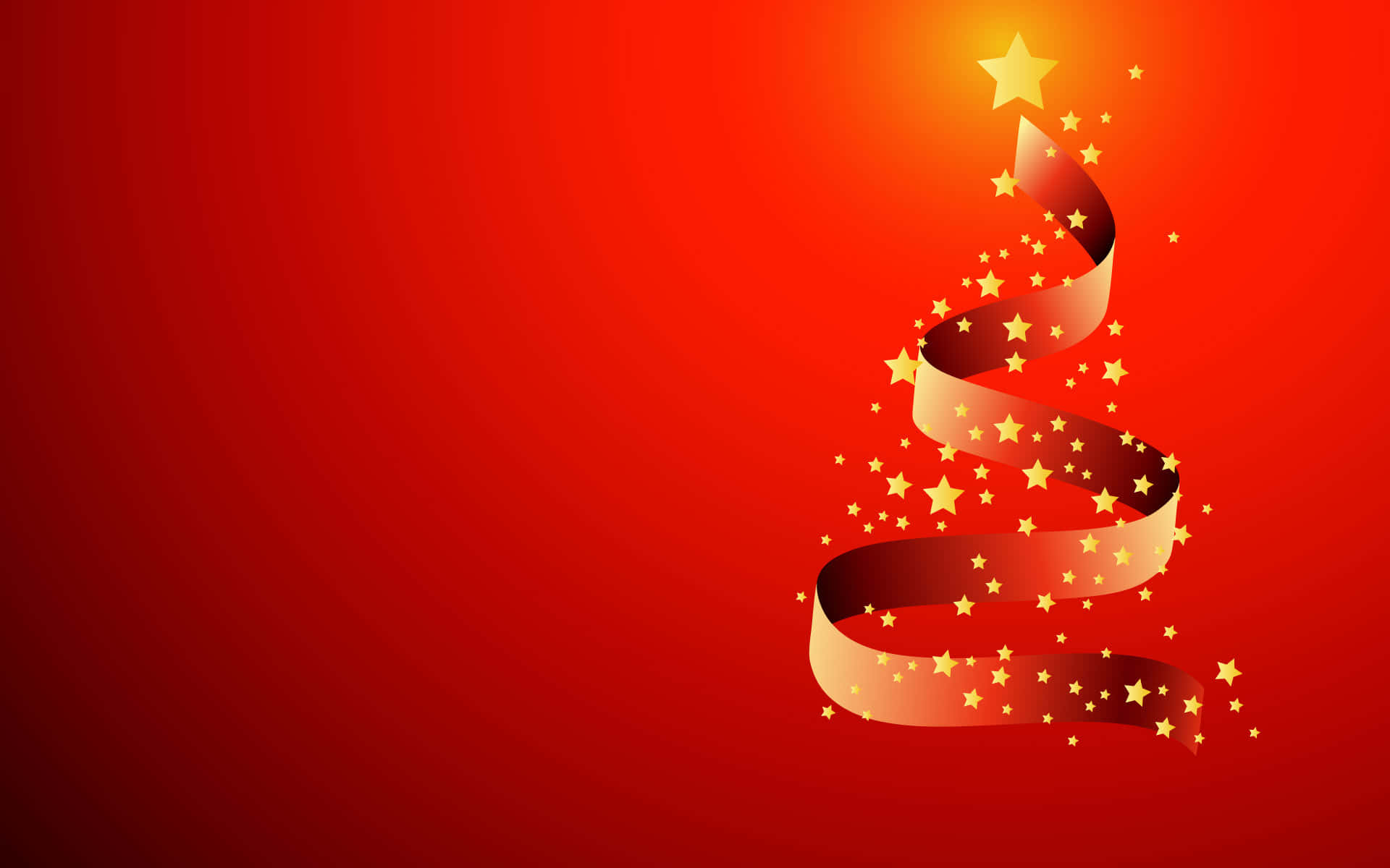Red Aesthetic Christmas Tree Lights On A Wintery Evening Background