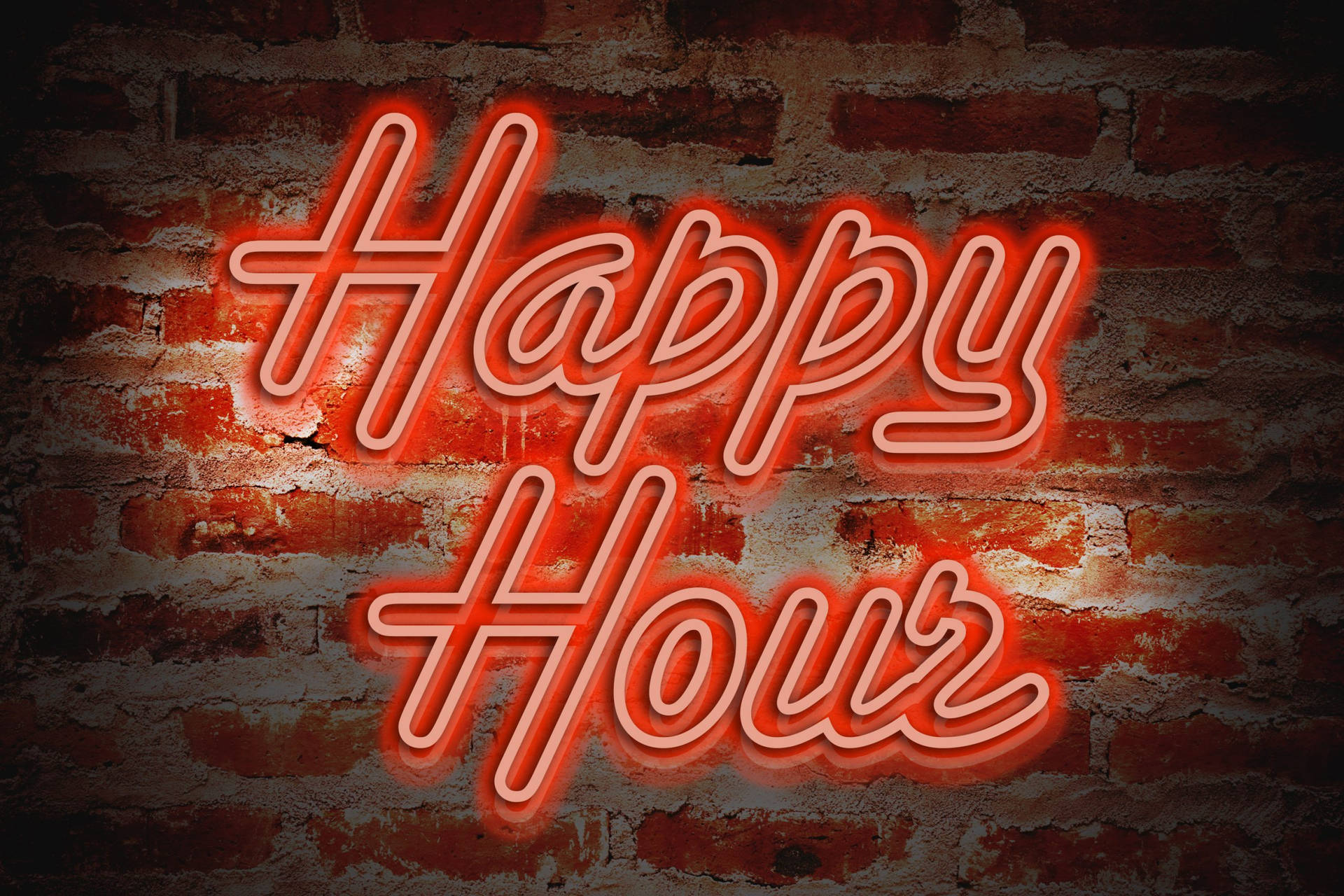 Red Aesthetic Happy Hour Background