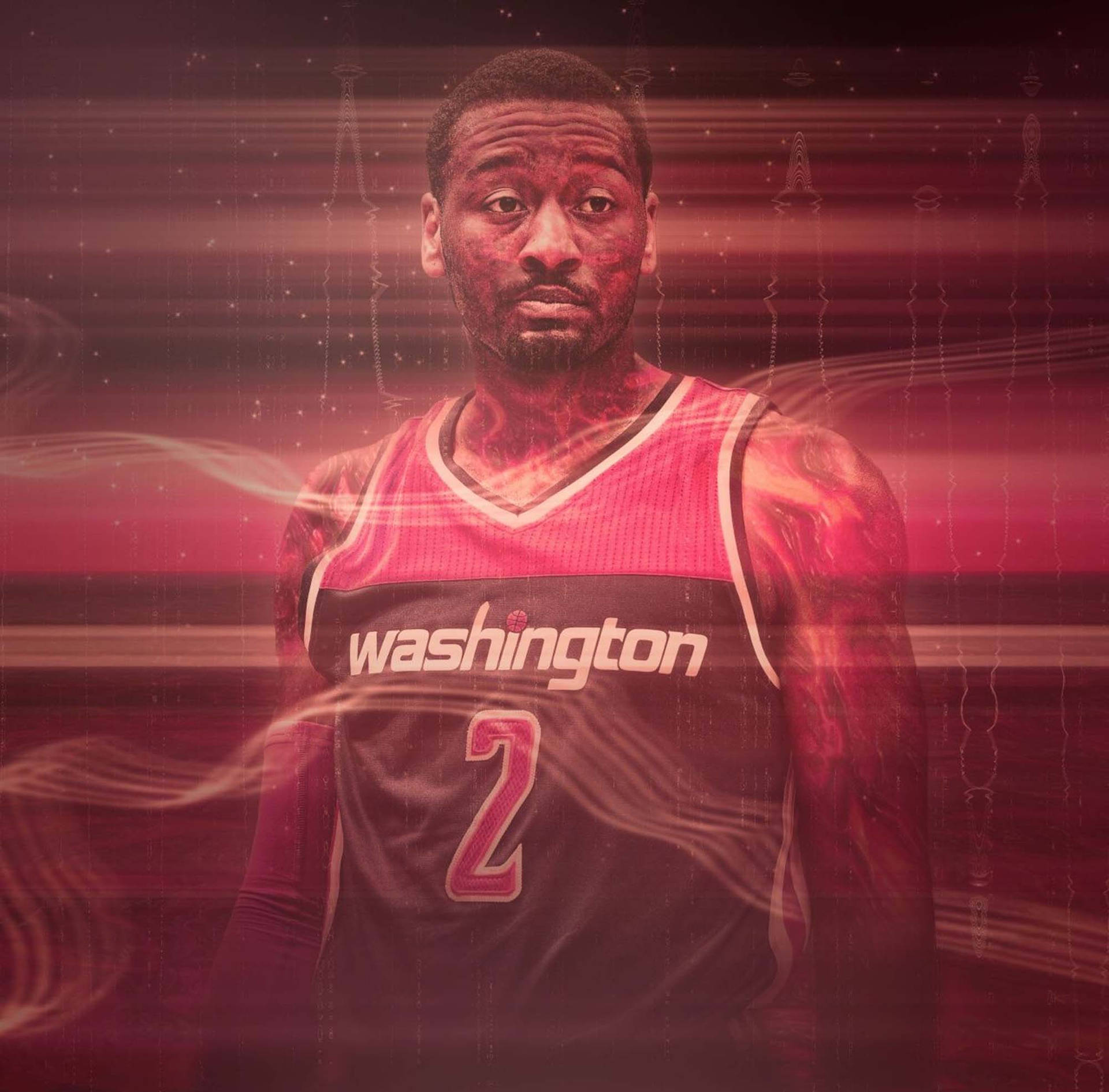 Red Aesthetic John Wall Background