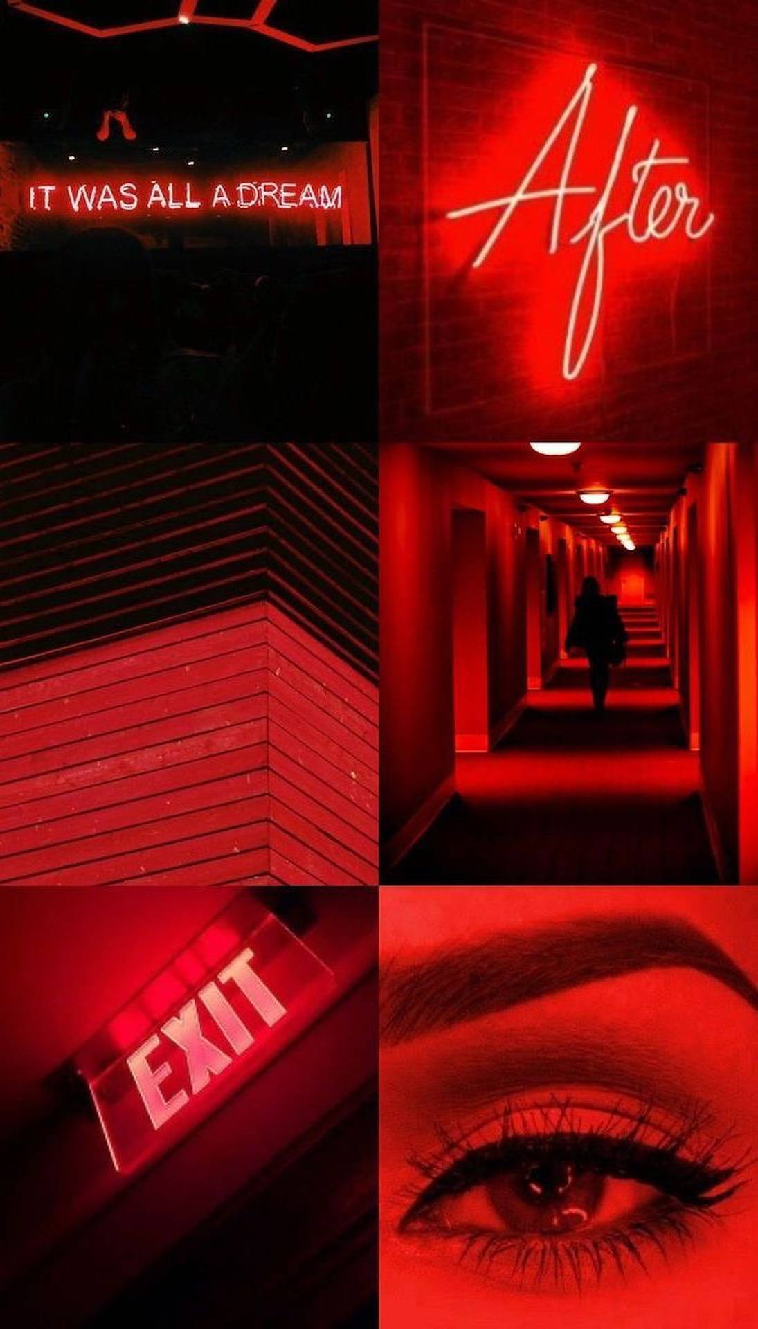 Red Aesthetic Led Light Background