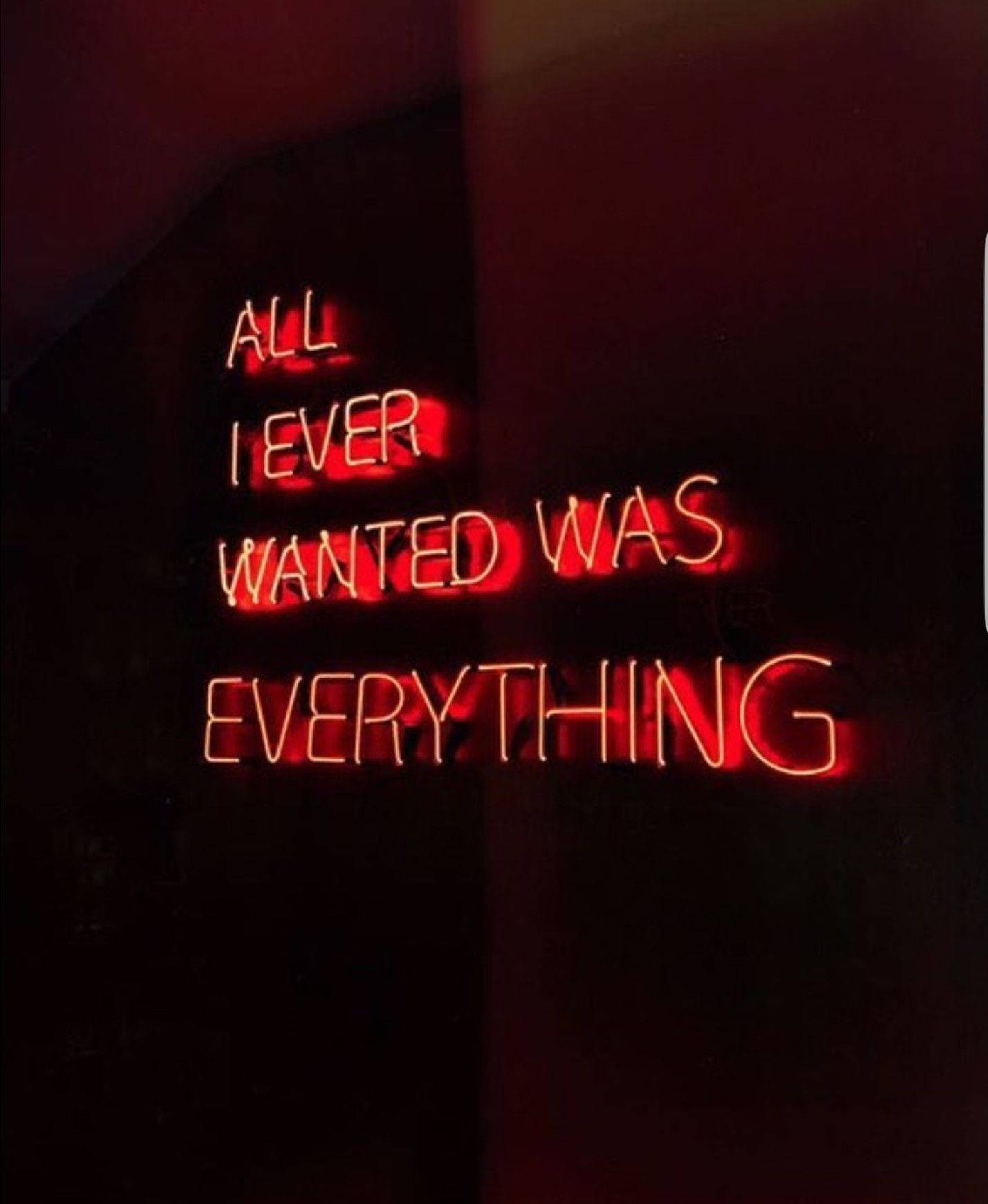 Red Aesthetic Neon Wanted Everything Background