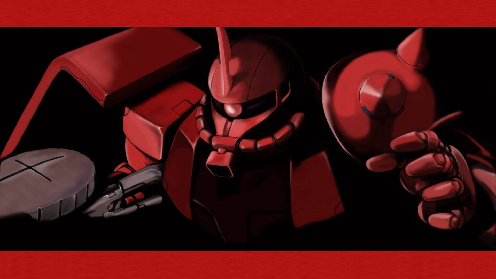 Red Aesthetic Of Mobile Suit Gundam Background