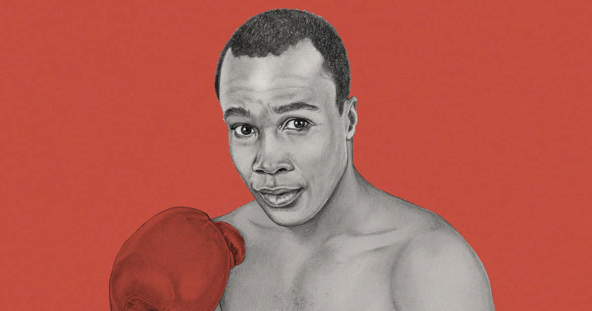 Red Aesthetic Ray Leonard Artistic Desktop Background