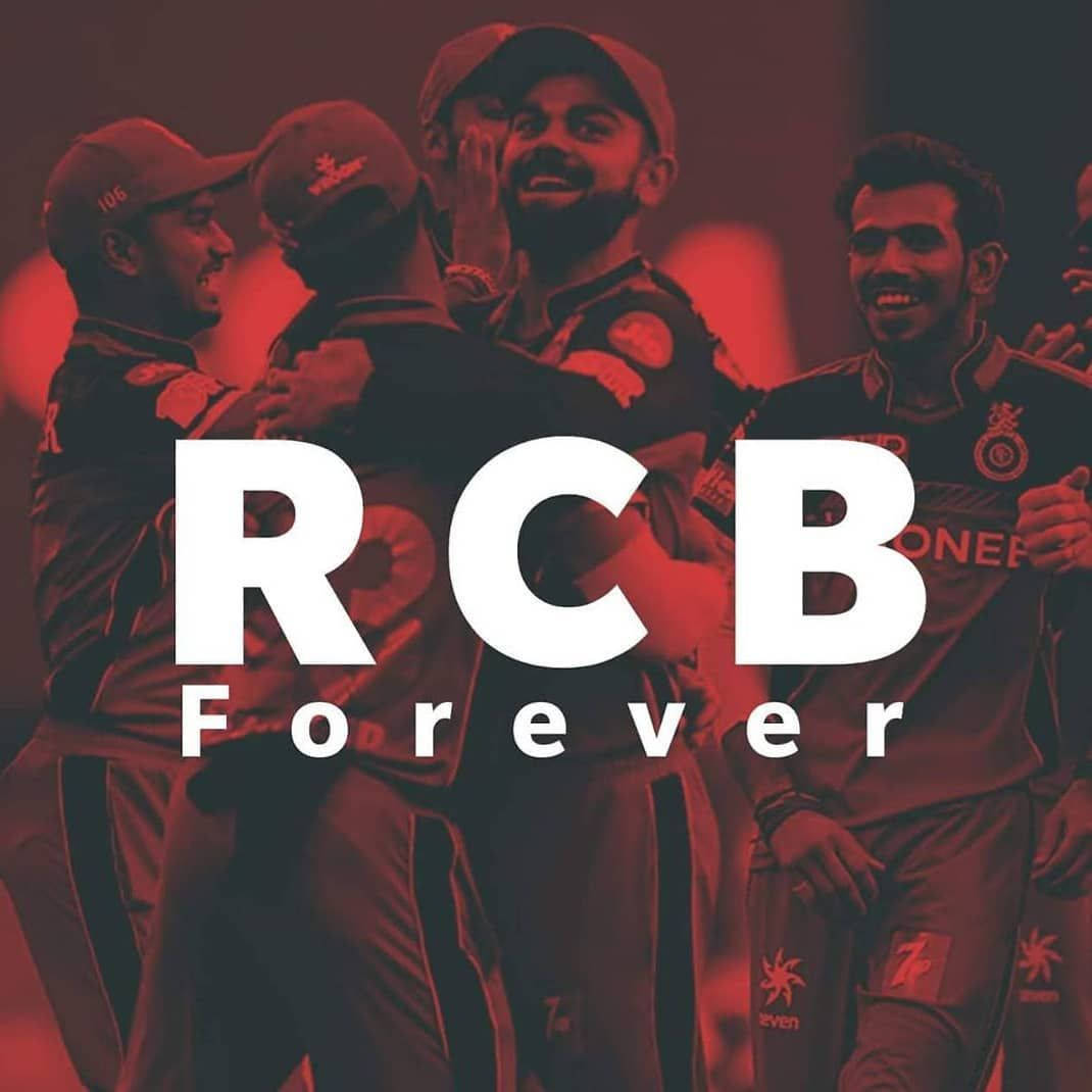 Red Aesthetic Rcb Cricket Team Forever Background