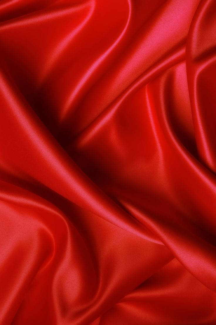 Red Aesthetic Silk Fabric Background