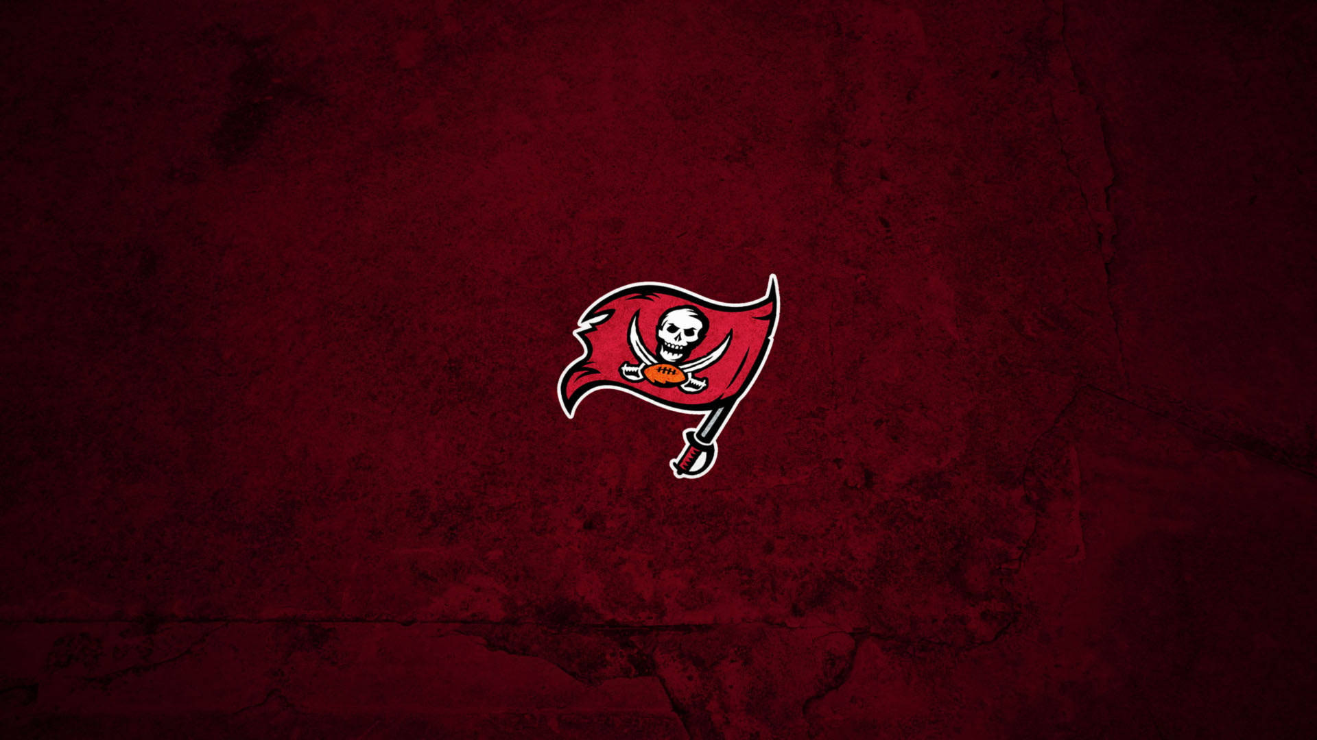 Red Aesthetic Tampa Bay Buccaneers Flag Background