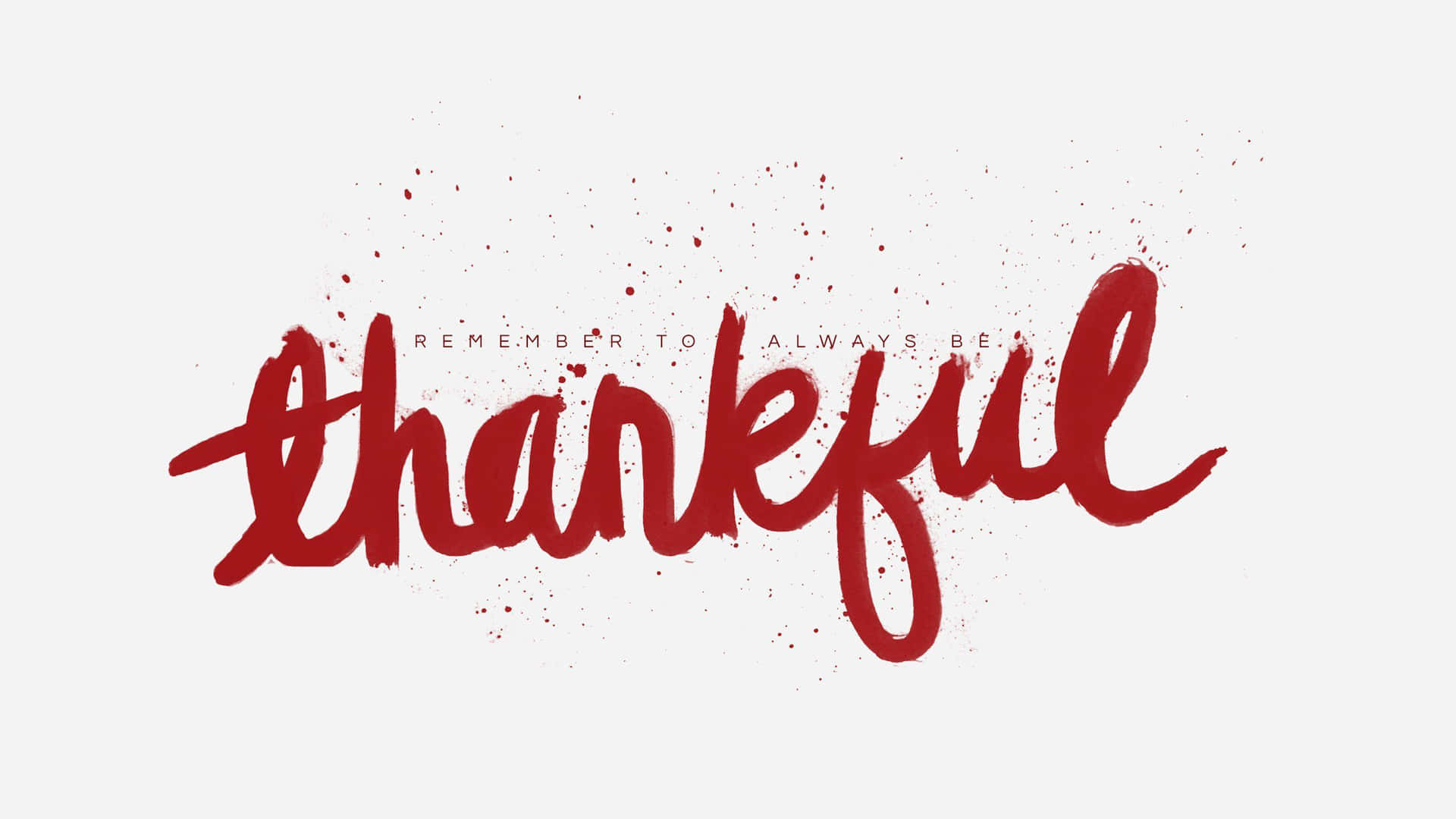 Red Aesthetic Thankful Quote Background