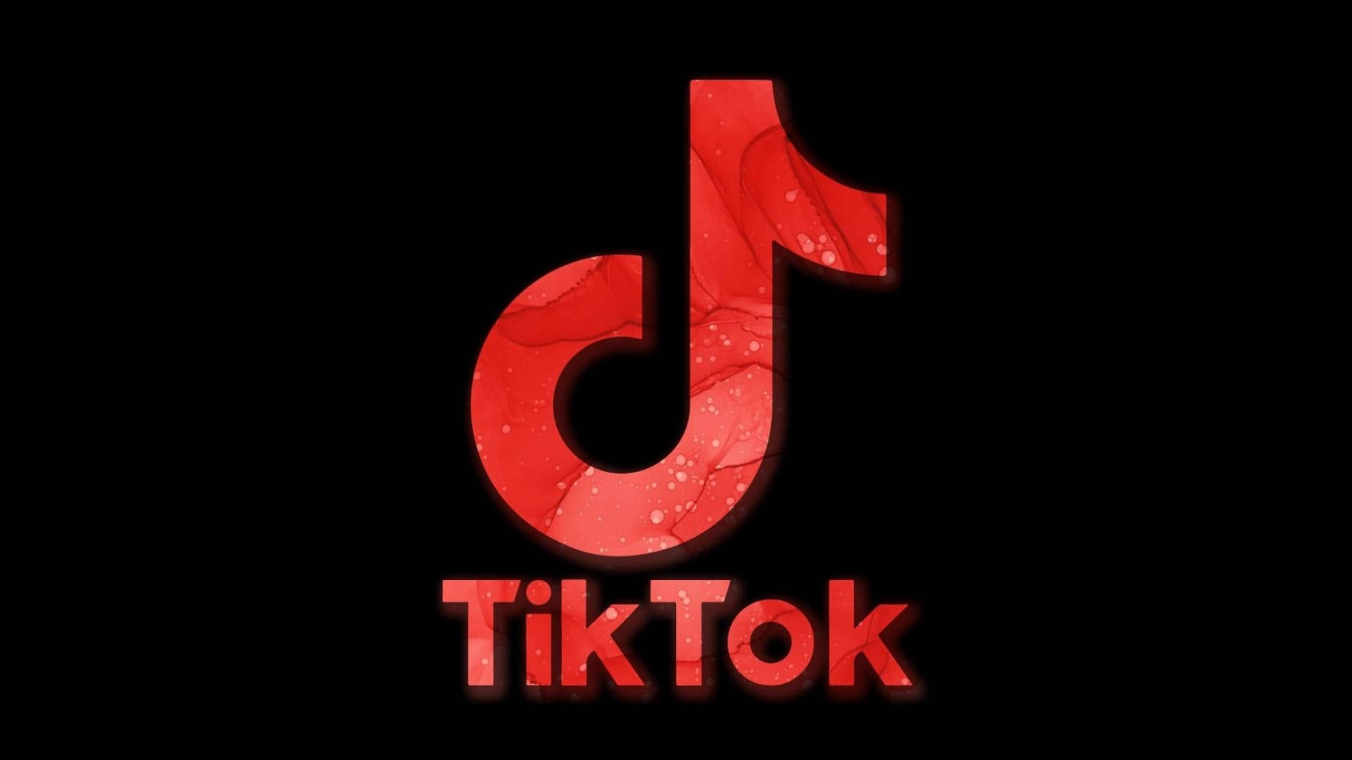 Red Aesthetic Tiktok Logo Background