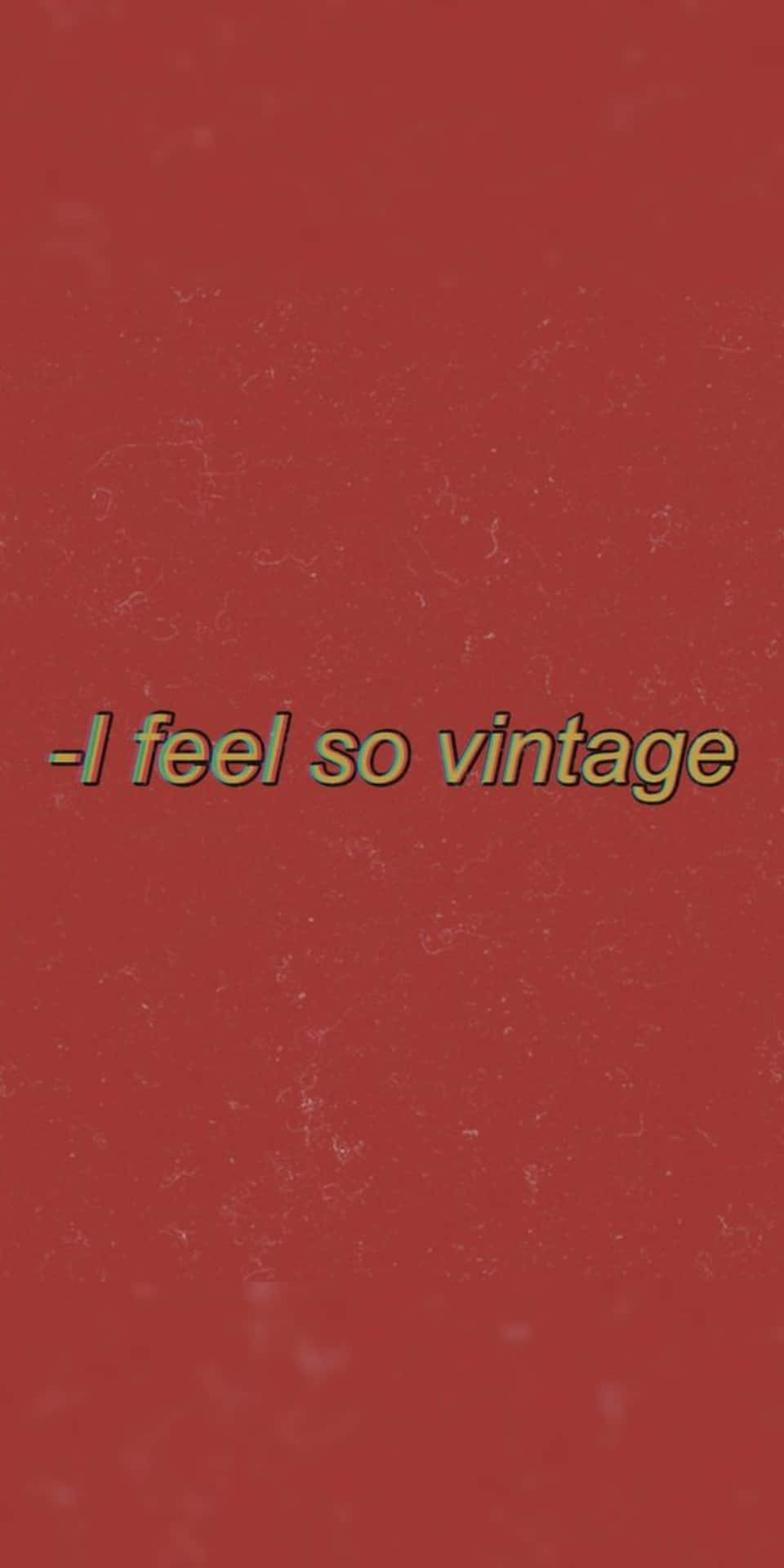 Red Aesthetic Tumblr I Feel So Vintage