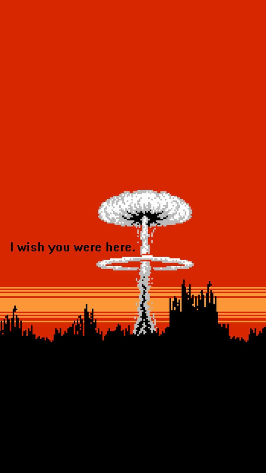 Red Aesthetic Tumblr I Wish You Were Here Background