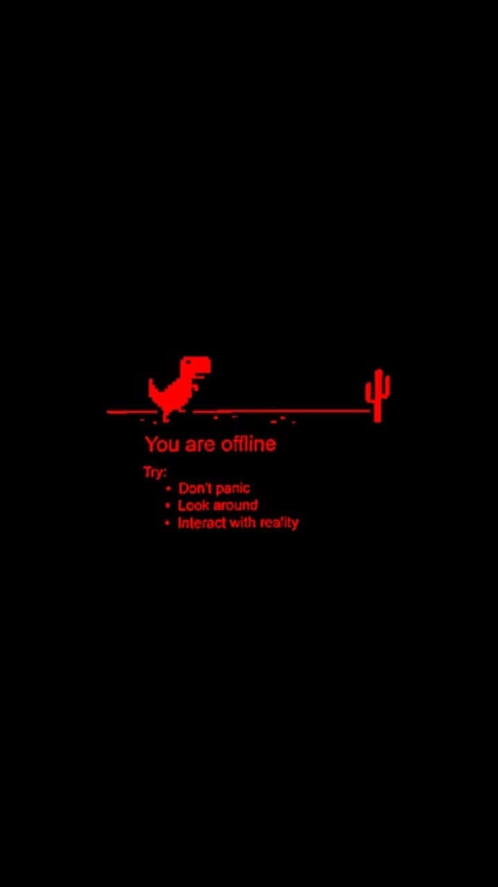 Red Aesthetic Tumblr Offline Dinosaur Background