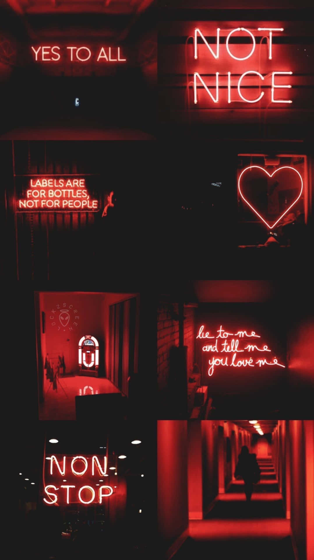 Red Aesthetic Tumblr Various Neon Signs