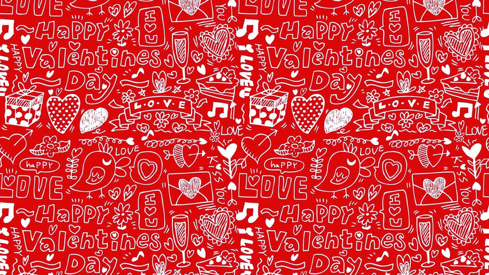 Red Aesthetic Valentine's Imagery For Computer Background