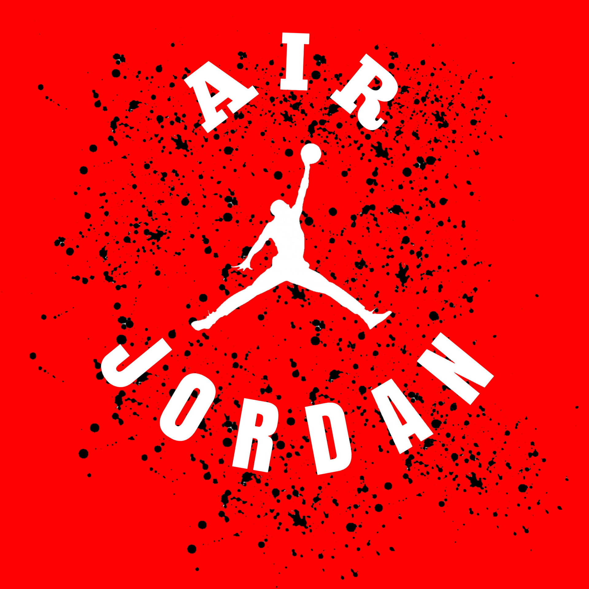 Red Air Jordan Logo Background