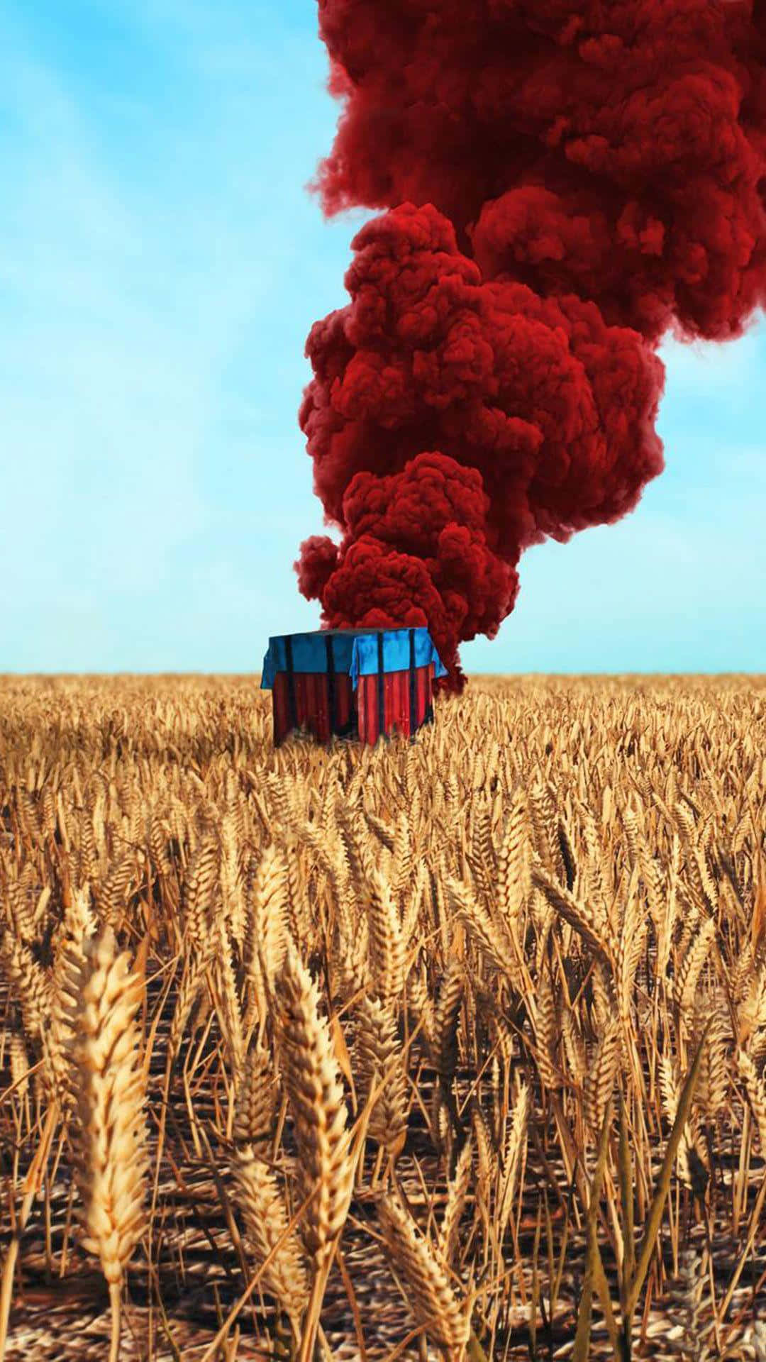 Red Airdrop Pubg Iphone Background