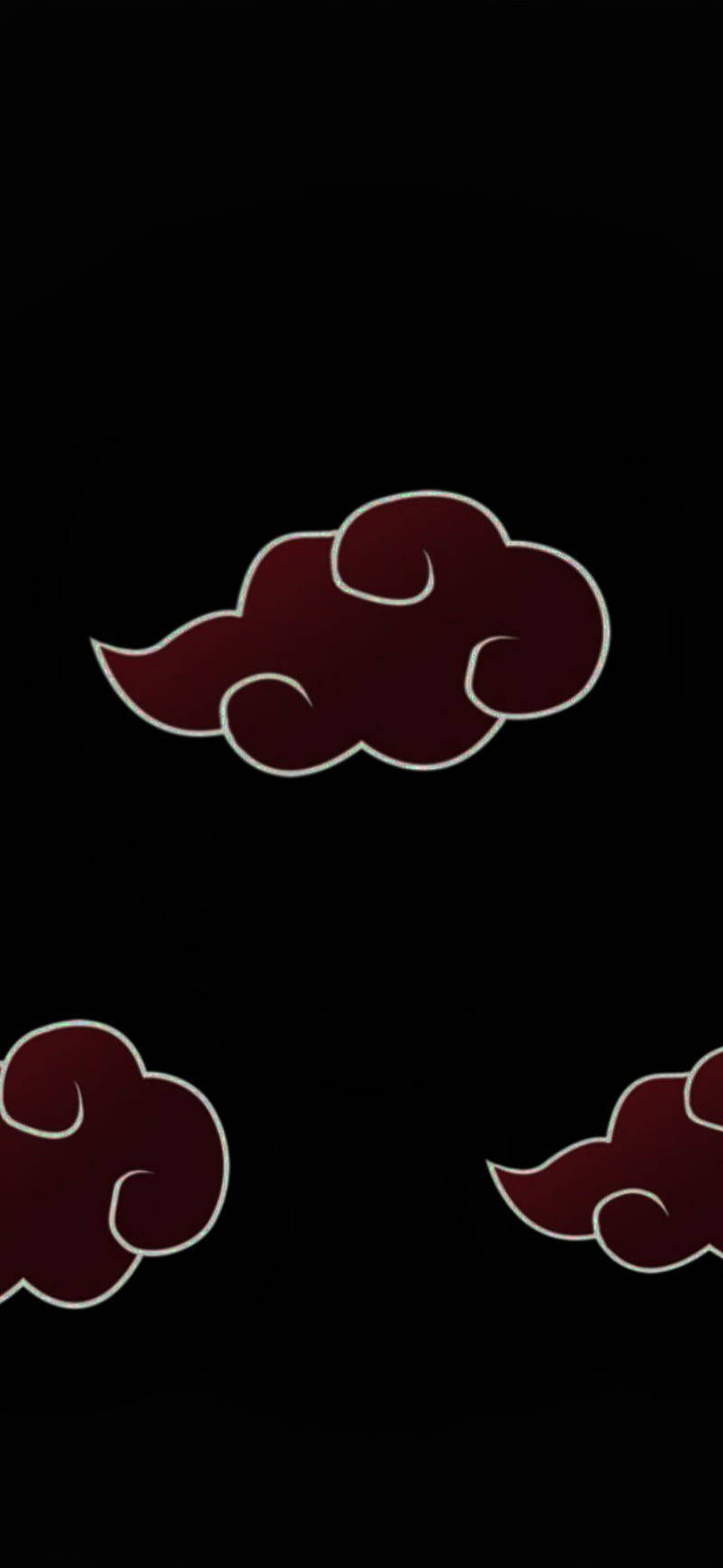 Red Akatsuki Cloud Iphone Dark Background